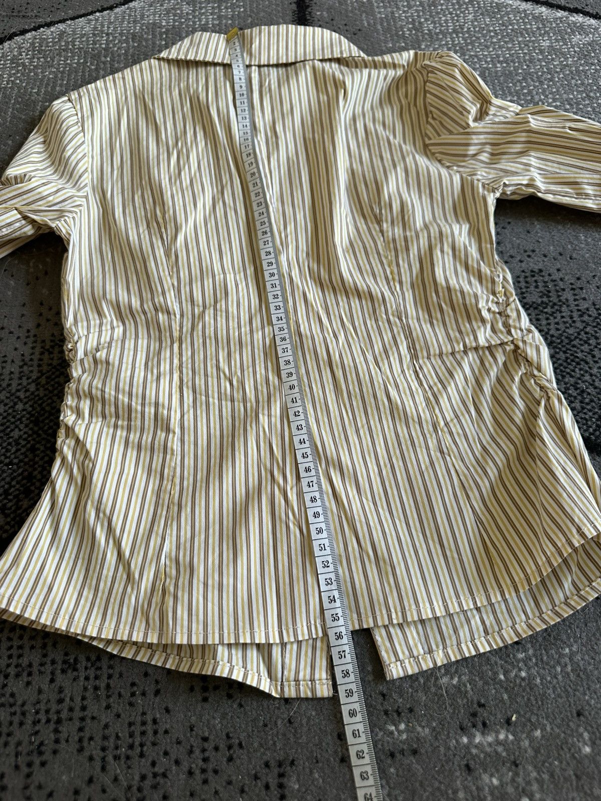 Japanese Brand GARBEGE STRIPED BUTTON UP Size S / US 4 / IT 40 - 8 Thumbnail