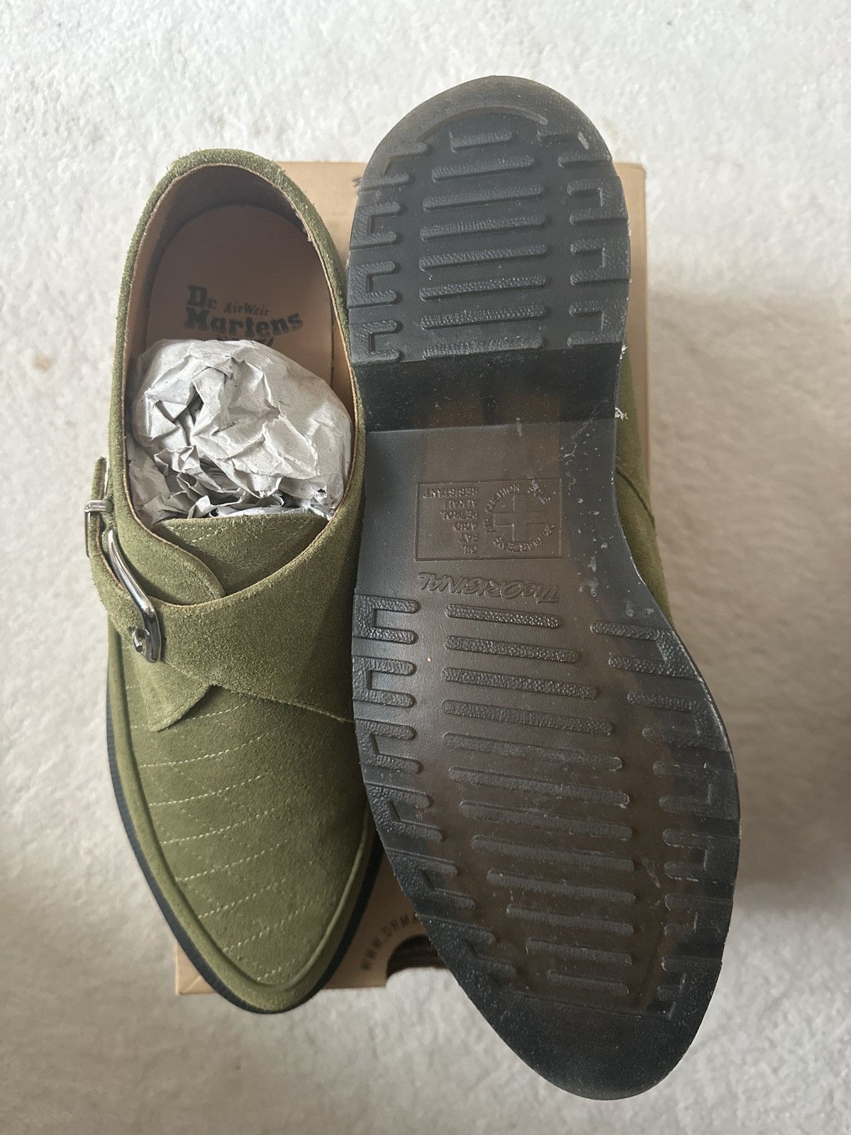 Dr. Martens × Supreme Dr Martins x Supreme Suede Rousden II Olive Green UK9 SS2017 Size US 9 / EU 42 - 5 Thumbnail