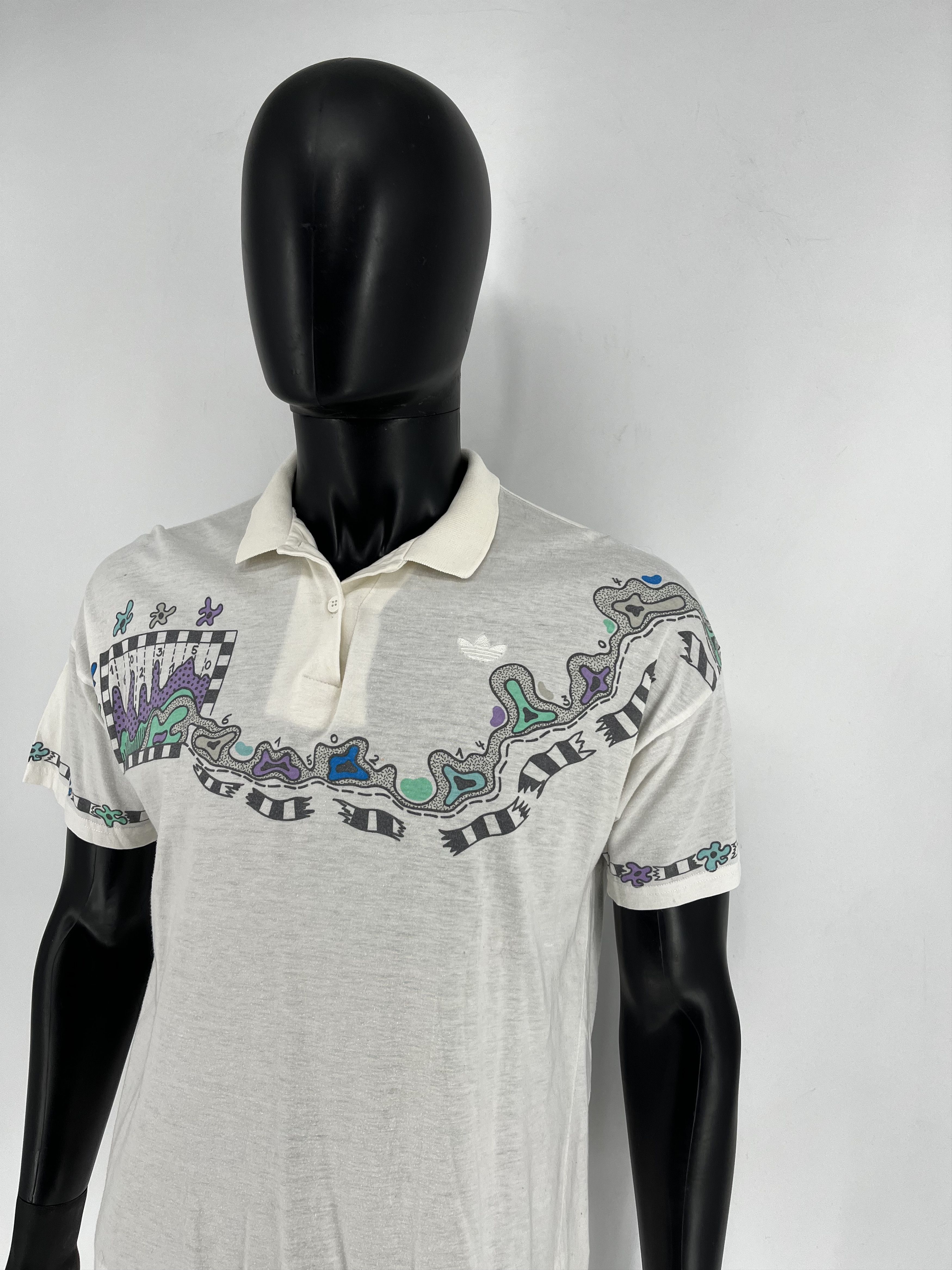 Adidas × Vintage VTG Adidas Steffi Graf floral film logo flower Andre Agassi Size US S / EU 44-46 / 1 - 4 Thumbnail