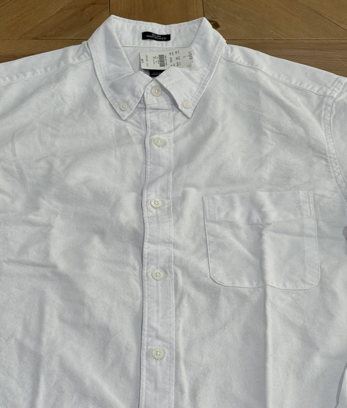 J.Crew J Crew Untucked-fit slim flex oxford shirt Size US M / EU 48-50 / 2 - 2 Thumbnail
