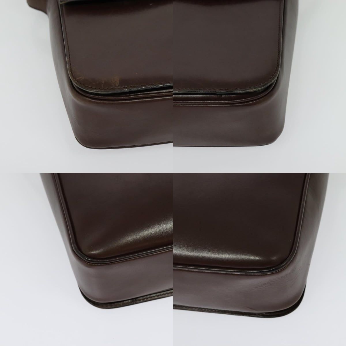 Celine CELINE Shoulder Bag Leather Brown Gold Size ONE SIZE - 10 Thumbnail