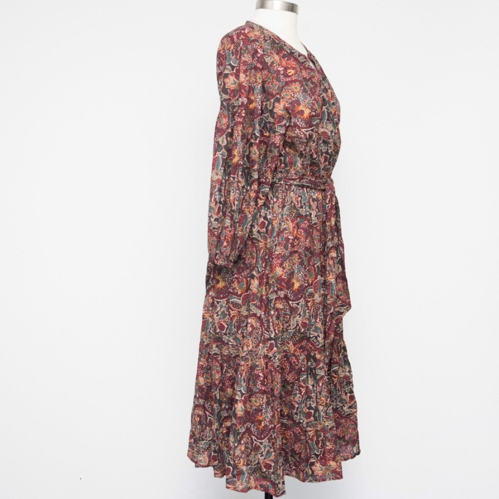 Lauren Ralph Lauren Lauren Ralph Lauren. Petite Floral Belted Cotton Dress. Size XL / US 12-14 / IT 48-50 - 4 Thumbnail