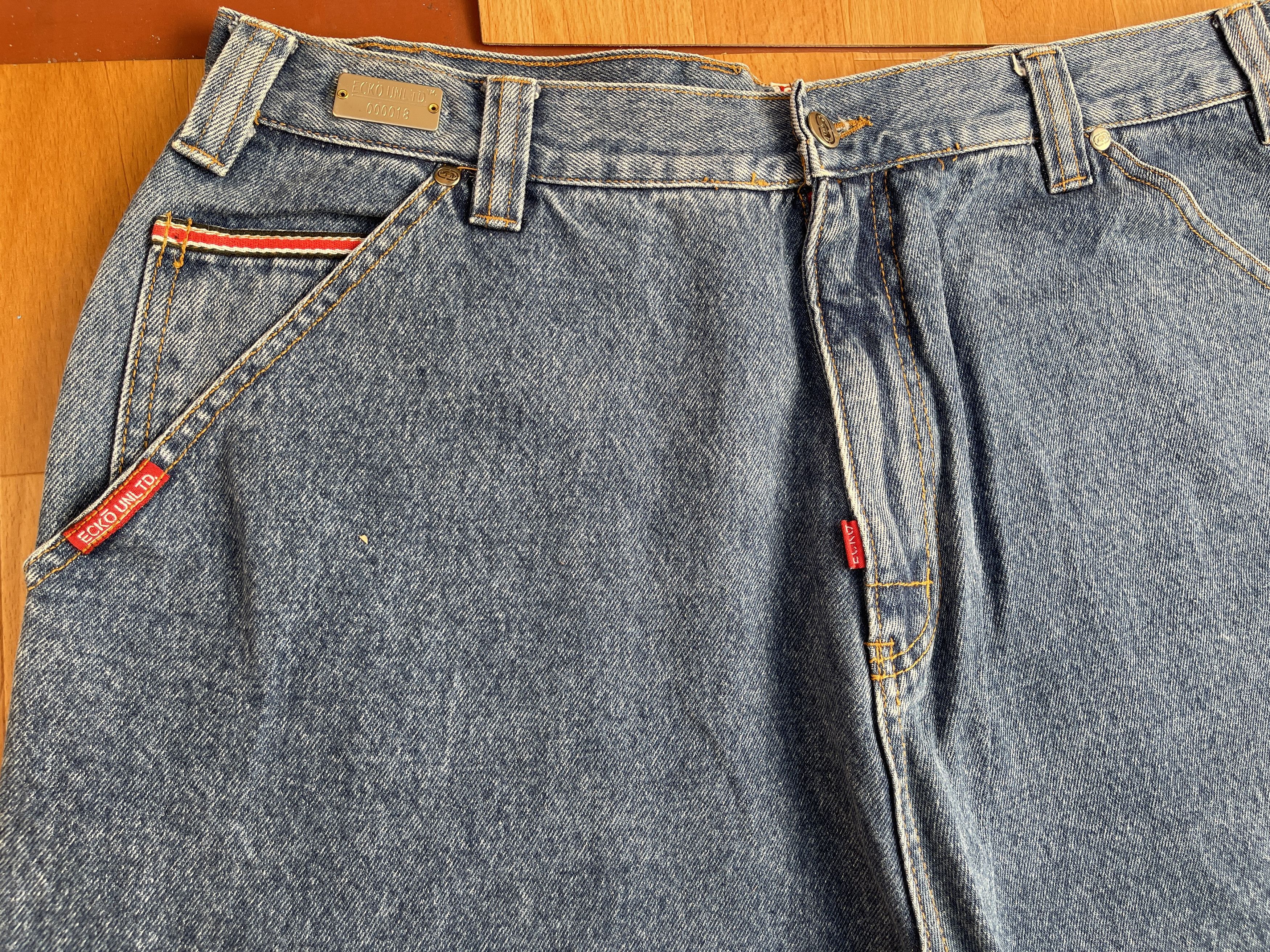 Ecko Unltd. Ecko Unltd jeans, baggy, vintage 90s hip hop skater Y2K W 36 Size US 36 / EU 52 - 13 Thumbnail