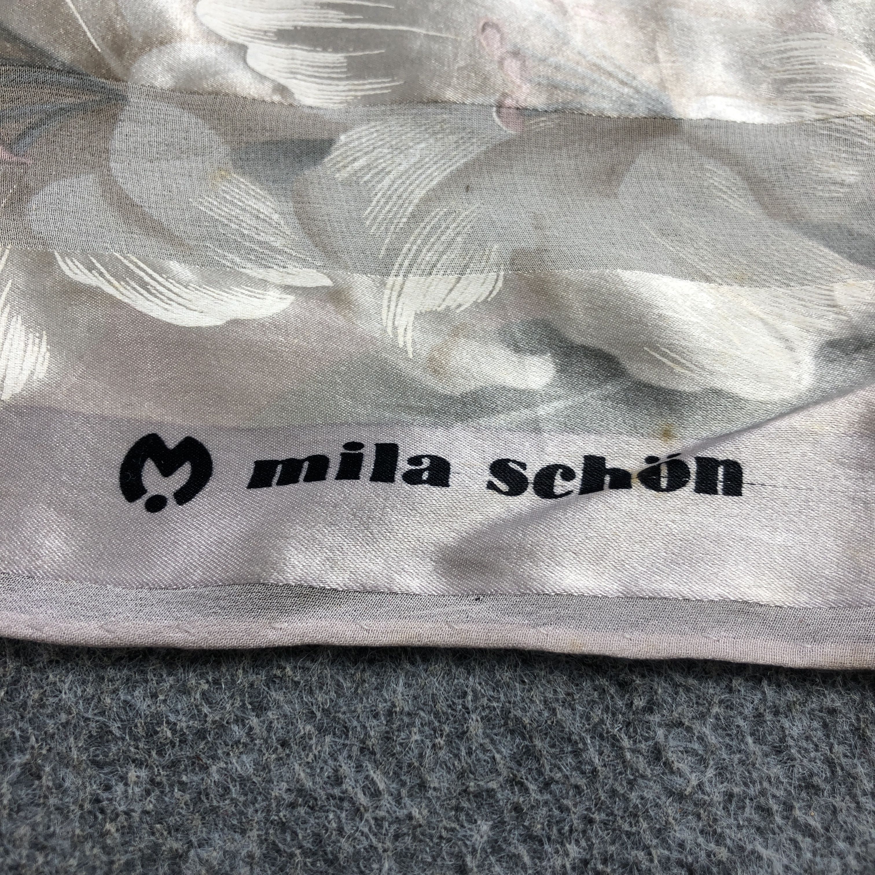 Mila Schon Mila Schon Slit Thread Silk Scarf M1093 Size ONE SIZE - 4 Thumbnail