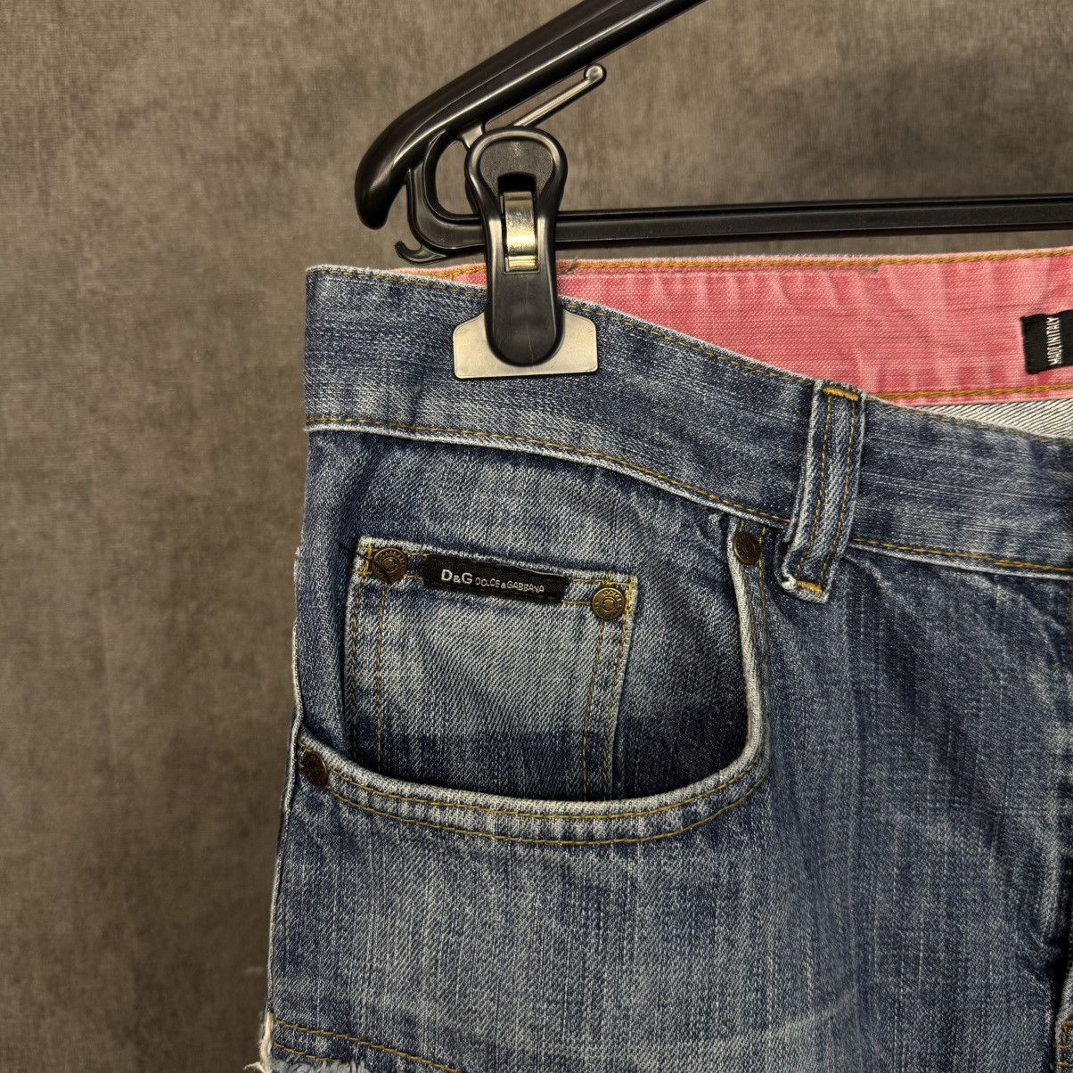 Dolce & Gabbana Vintage Dolce Gabbana patchwork jeans DG denim pants Size US 33 - 5 Thumbnail