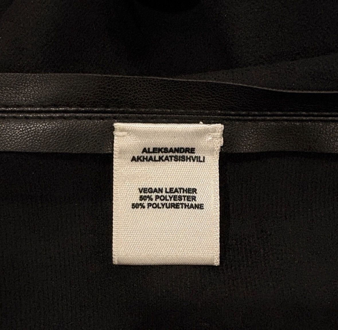 Alexandre Plokhov Aleksandre Akhalkatsishvili Black Vegan Leather Shirt Size US M / EU 48-50 / 2 - 11 Thumbnail