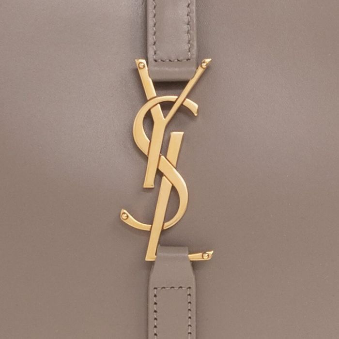 Saint Laurent Paris Saint Laurent 5a7 Leather Hobo Bag in Taupe Size ONE SIZE - 4 Thumbnail