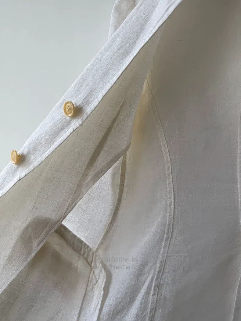 Yohji Yamamoto Yohji Yamamoto 16SS Minimalist Linen Suit Jacket Size US S / EU 44-46 / 1 - 6 Thumbnail
