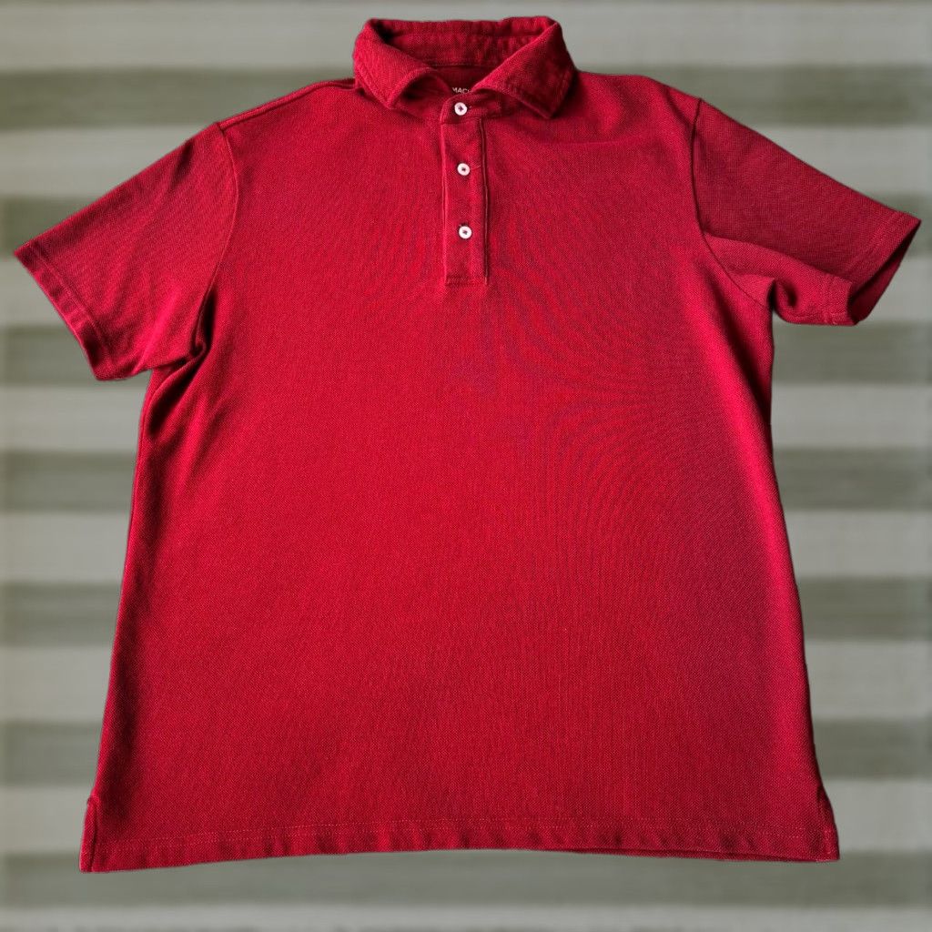 Vintage Spier & Mackay Men's Premium Cotton Short Sleeve Polo Shirt Red Medium Size US M / EU 48-50 / 2 - 1 Thumbnail