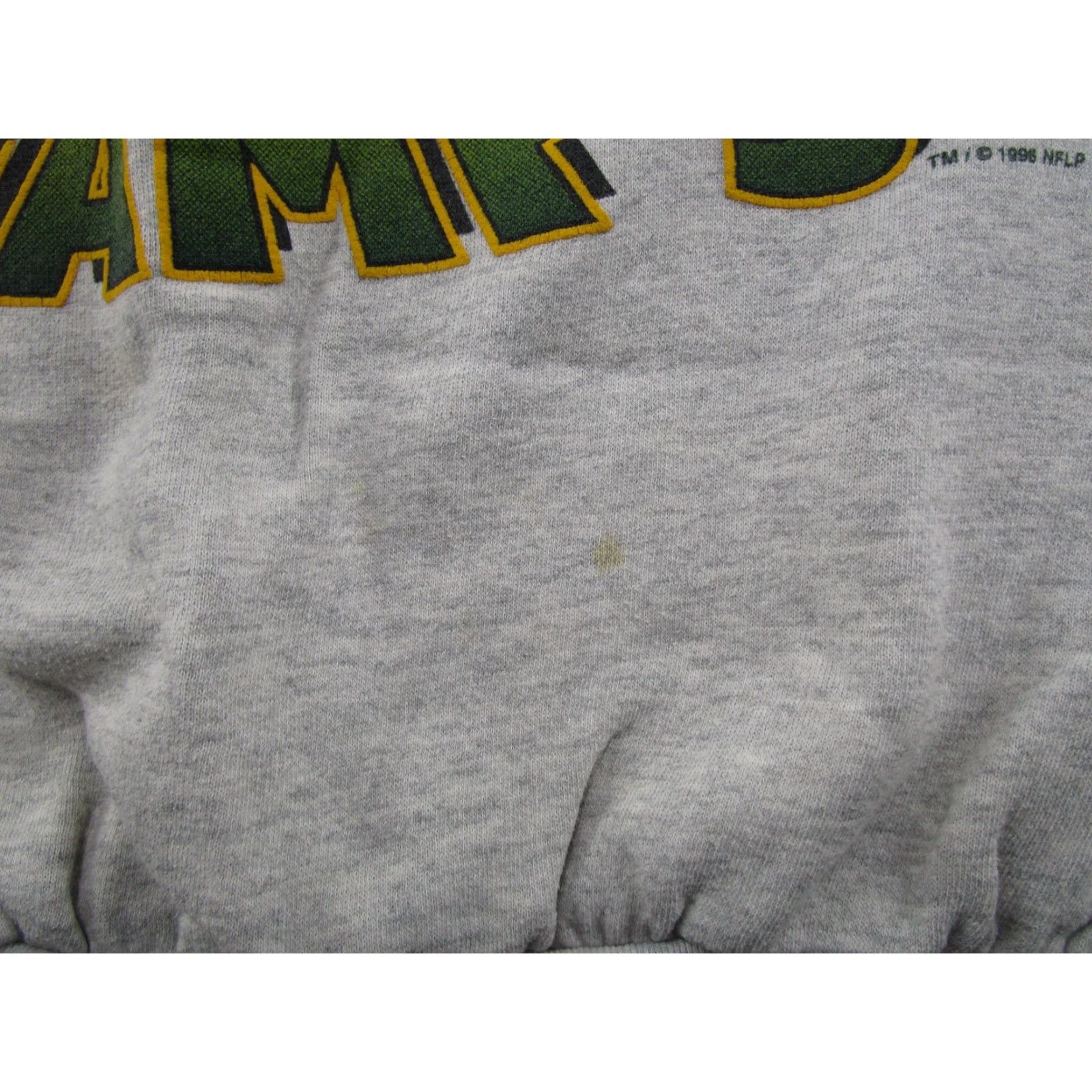Spell VINTAGE 90s Green Bay Packer Chest Spell Out Cliff Engle Sweatshirt NFL Men L Gray Cotton Logo Sweater Pullover Football All Seasons Hooded Size US L / EU 52-54 / 3 - 6 Thumbnail