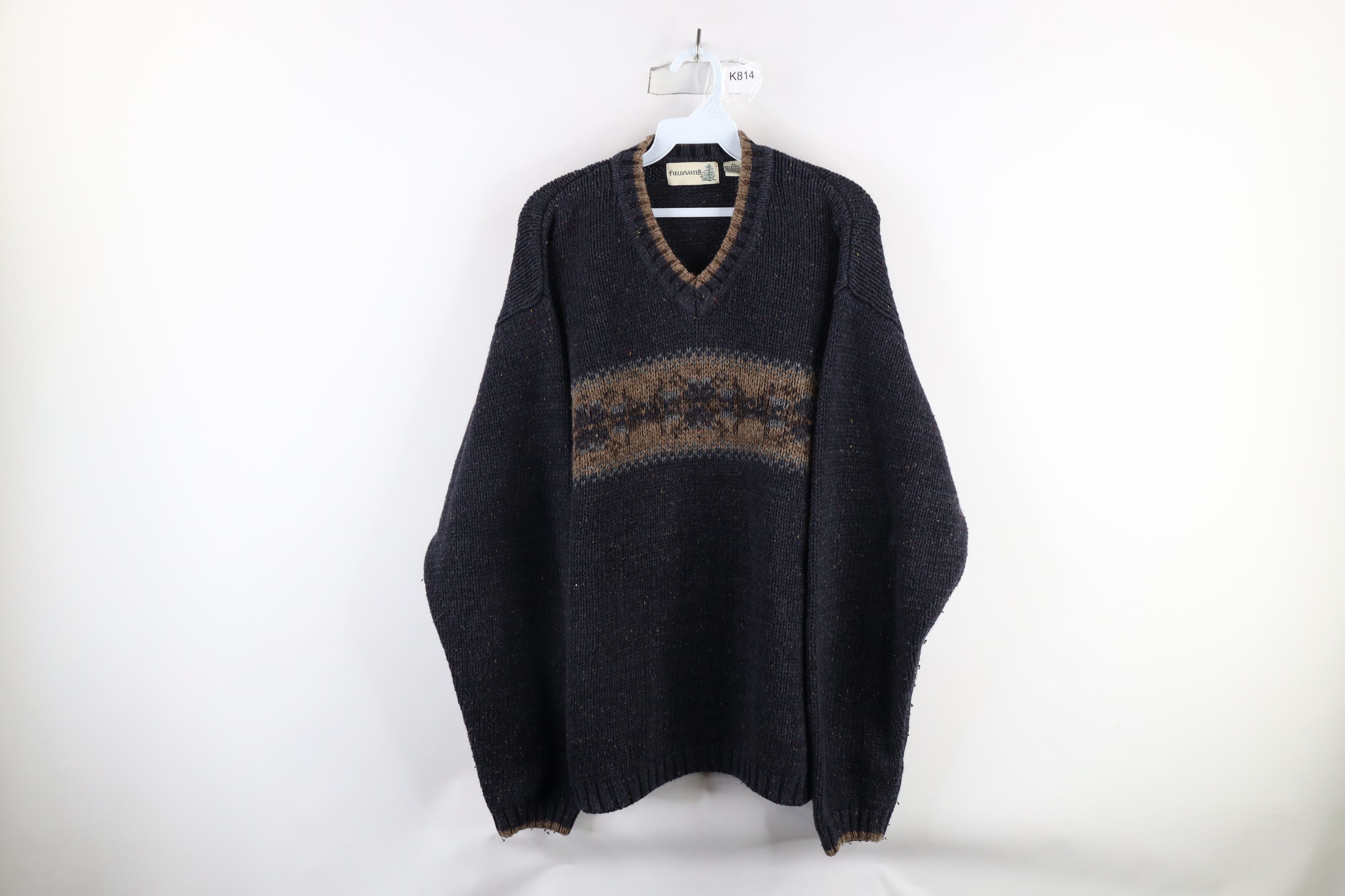 Vintage Vintage 90s Streetwear Wool Blend Knit Fair Isle Sweater Size US XL / EU 56 / 4 - 1 Thumbnail