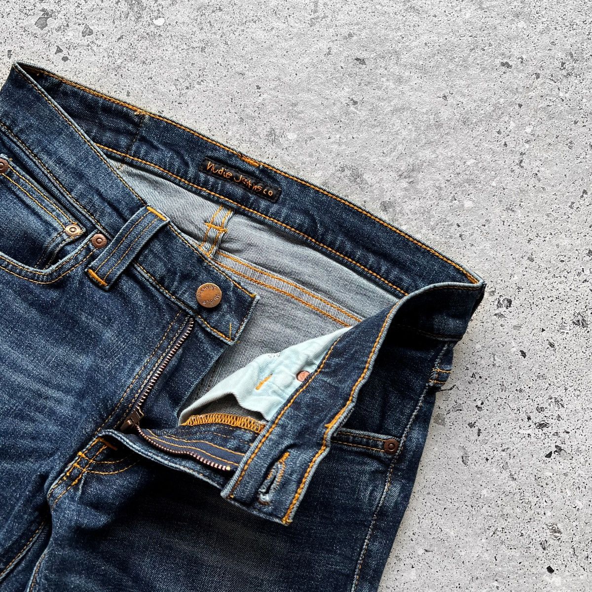 Designer × Nudie Jeans Nudie Womens Blue Organic Cotton Skinny Jeans Streetwear Size 27" / US 4 / IT 40 - 5 Thumbnail