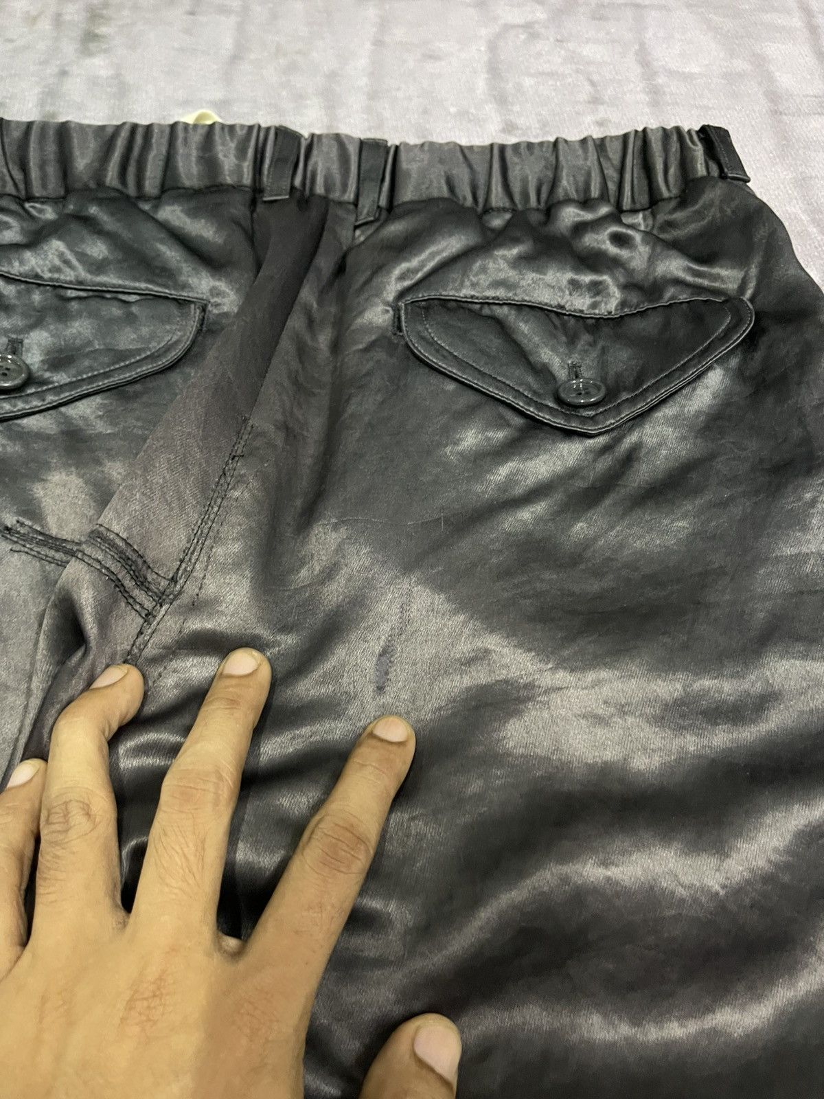 Gucci GUCCI SILK SIDE STRIPES FADED PANTS RARE Size US 29 - 24 Thumbnail