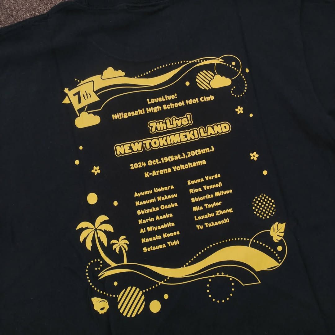 Anime Love Live! Nijigasaki Live 2024 Tee Size US L / EU 52-54 / 3 - 3 Thumbnail