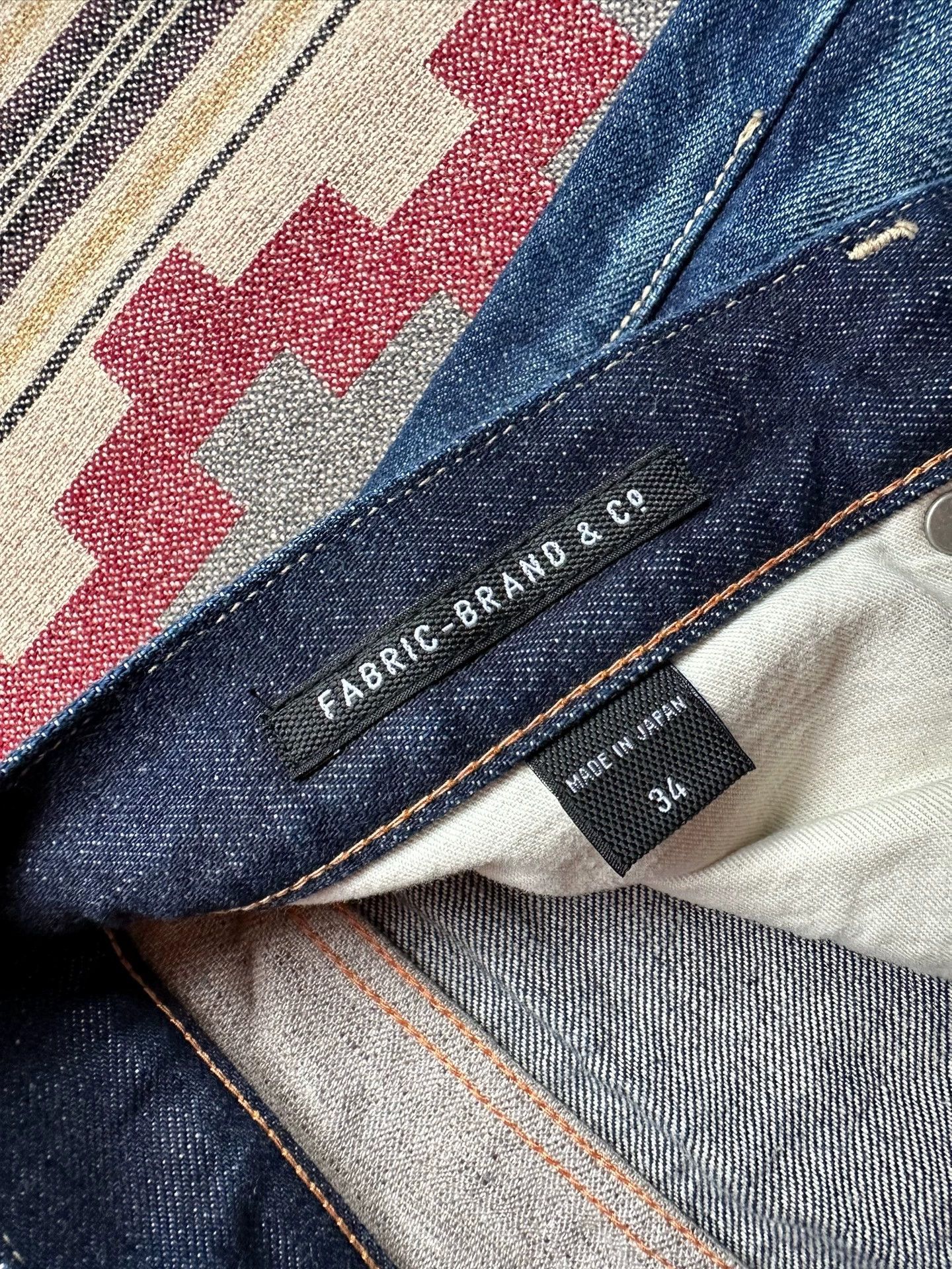 Fabric Brand & Co. Fabric Brand&Co Selvage Denim PT Heavy Wash Distressed W34 Size US 34 / EU 50 - 4 Thumbnail
