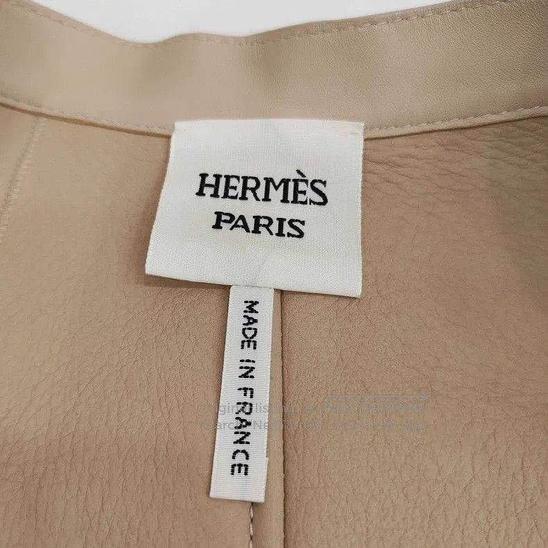 Hermes Hermes Mauve Pink Slim Fit Leather and Fur Integrated Jack Size XS / US 0-2 / IT 36-38 - 5 Thumbnail