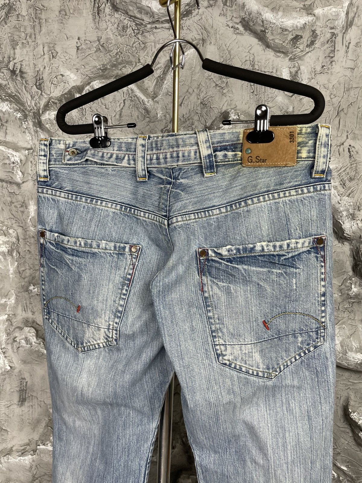 G-Star Vintage G-Star Fade Distressed Denim Jeans Y2K DG Japan Vibe Size US 36 / EU 52 - 11 Thumbnail