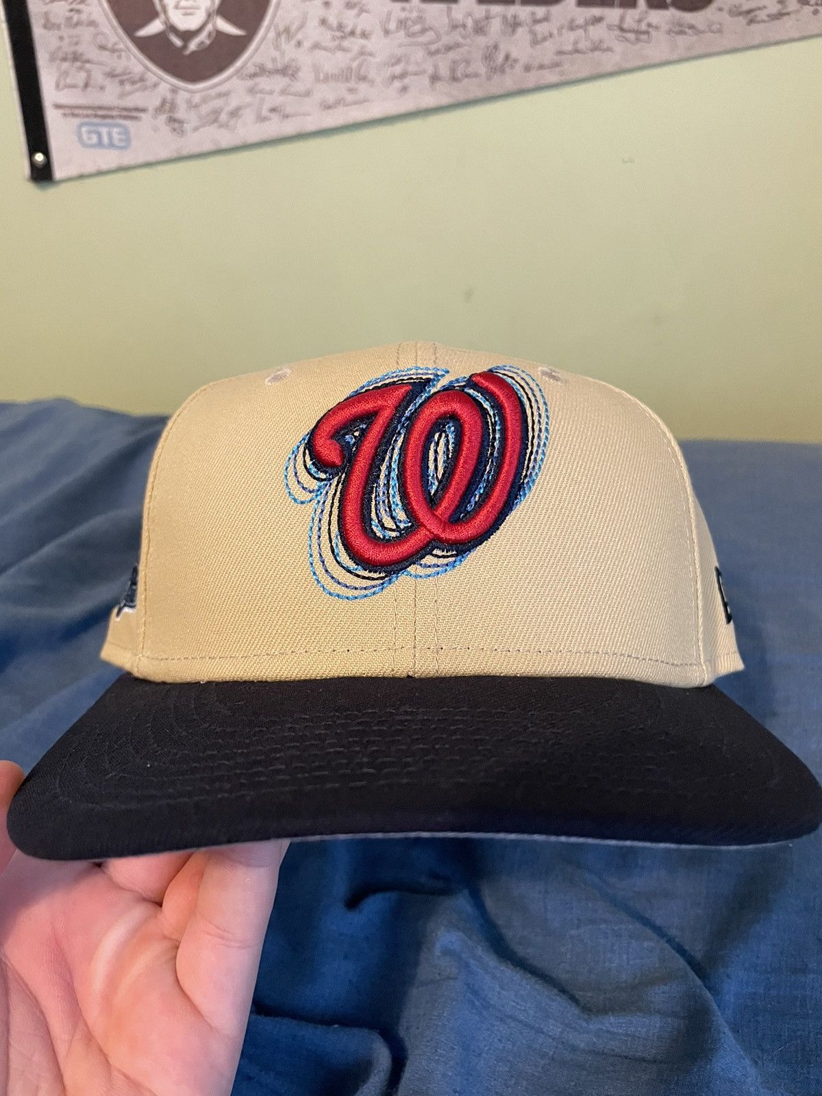 MLB × New Era Washington Nationals with side patch MLB hat 7 1/4 Size ONE SIZE - 1 Thumbnail