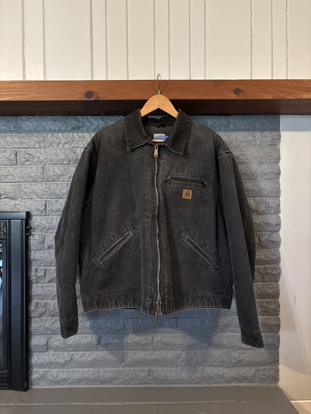 Carhartt Petrol Carhartt Detroit Jacket Grey Blue Cahrartt Jacket J97 Size US XL / EU 56 / 4 - 1 Thumbnail