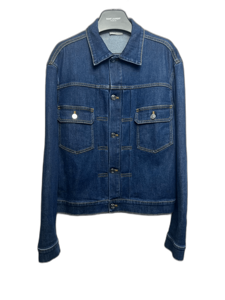 Dior Dior Homme Denim Jacket in Deep Blue Color Size US M / EU 48-50 / 2 - 1 Thumbnail