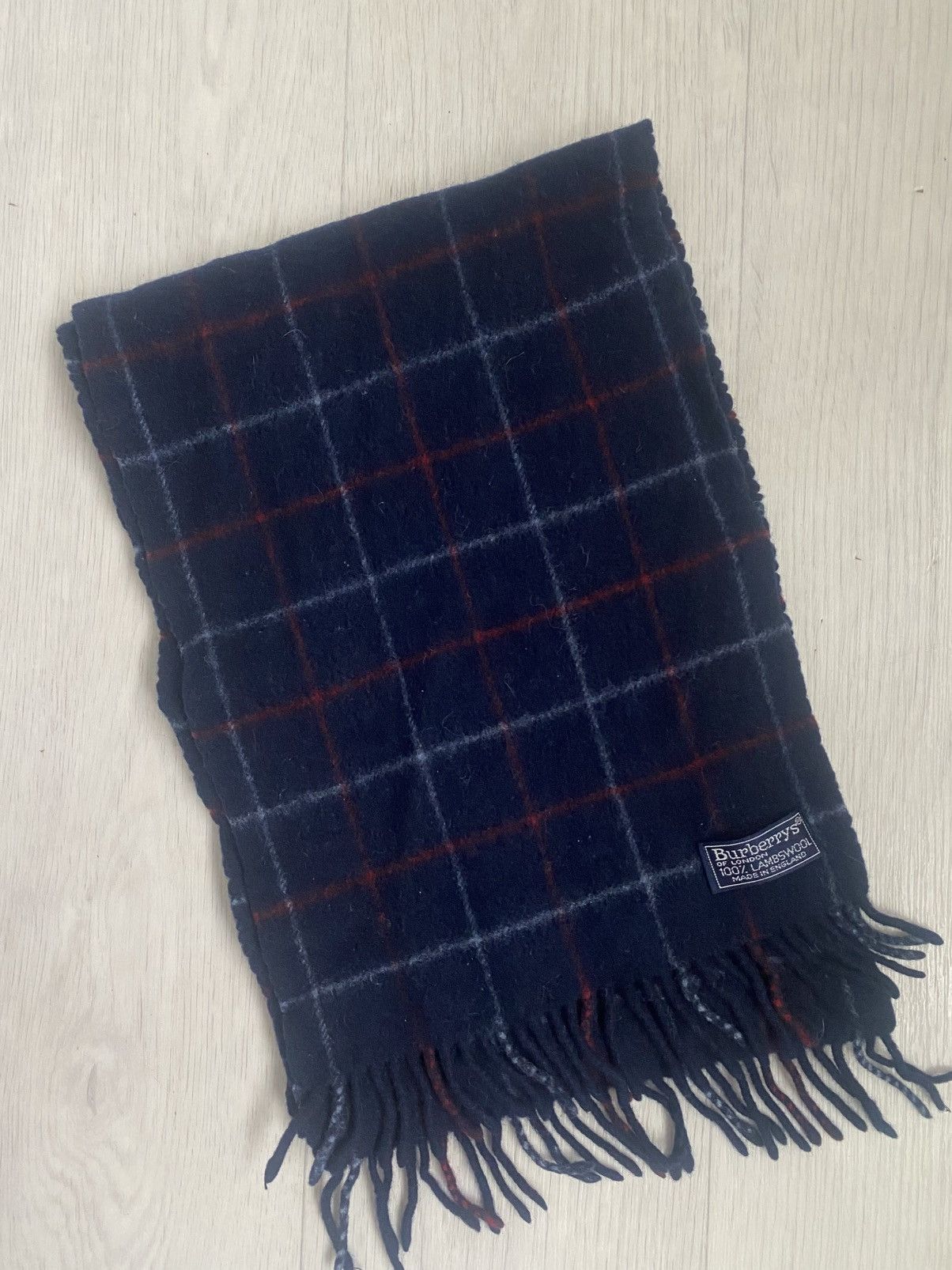 Burberry × Vintage Burberry muffler neckwear nova check wool cashmere scarf Size ONE SIZE - 2 Thumbnail
