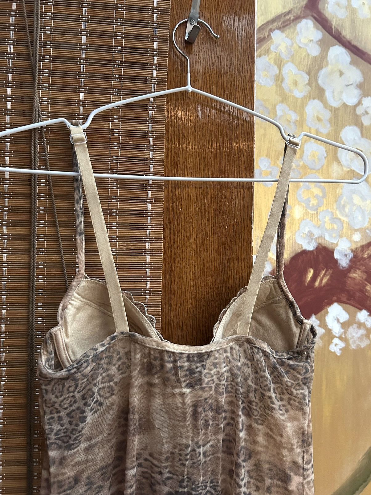 Pierre Cardin Vintage Pierre Cardin Sheer Leopard Print Slip Dress Bustier Size S / US 4 / IT 40 - 5 Thumbnail