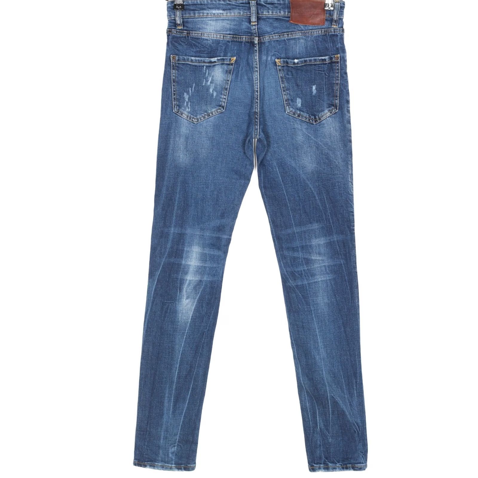 Dsquared2 DSQUARED2 Jeans Men Size 44 / W30 L32 Slim Fit Distressed 5-Pocket DZ6591 Blue Denim Regular Mens Size US 44 / EU 60 - 3 Thumbnail