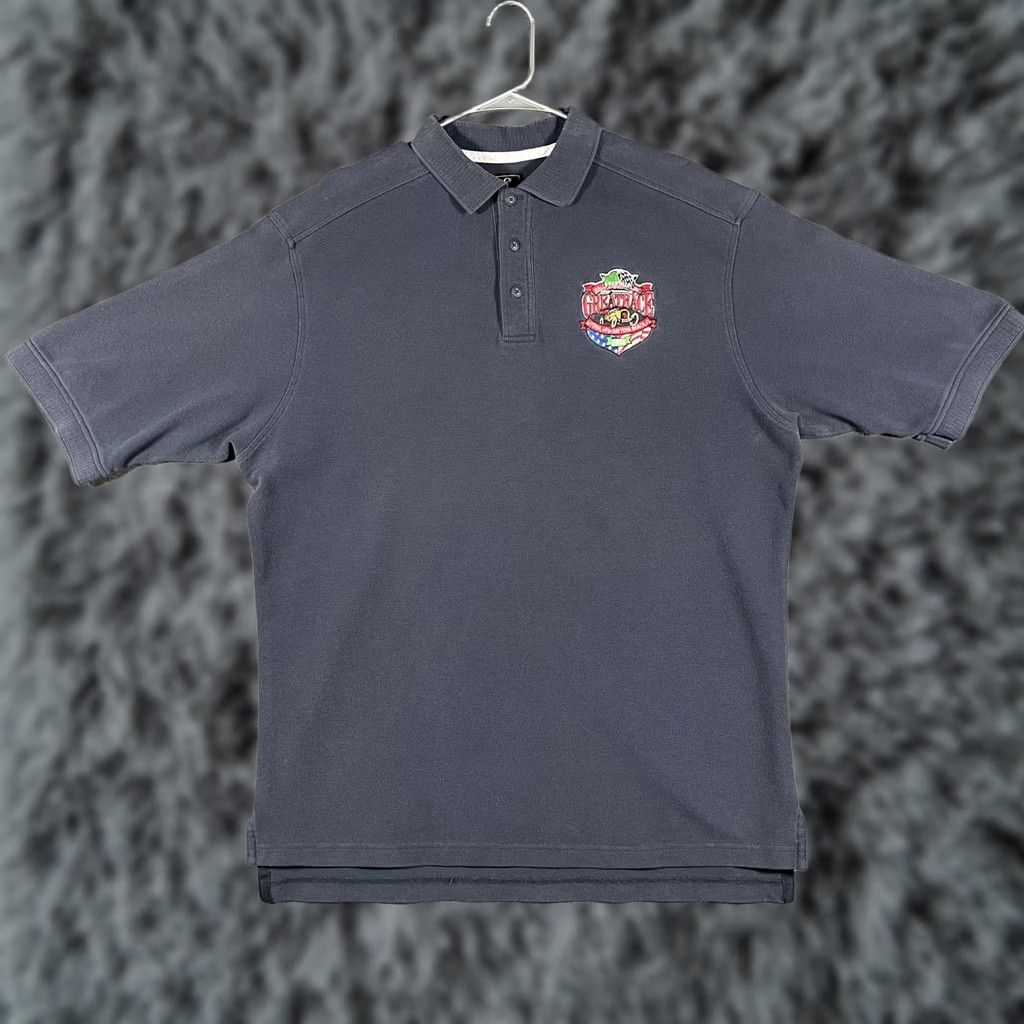 Vintage VINTAGE GEAR FOR SPORTS Shirt Mens XL Blue Polo Great Race Rally Racing Size US XL / EU 56 / 4 - 1 Thumbnail