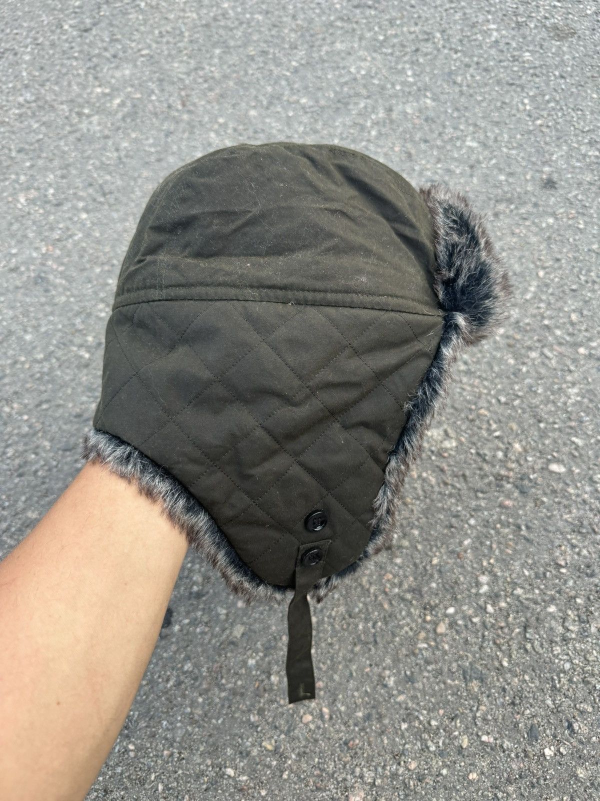 Hysteric Glamour × Vintage Vintage Y2K Japanese brand Ushanka Active opium black fur Size ONE SIZE - 4 Thumbnail