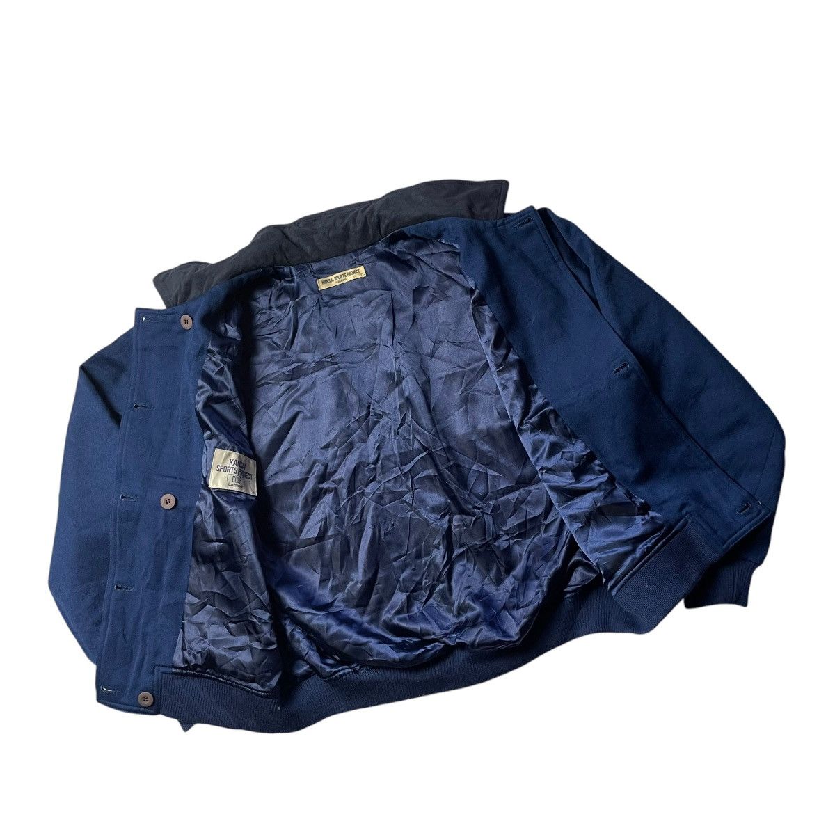 Kansai Yamamoto 🇯🇵 VINTAGE KANSAI SPORTS PROJECT WOOL BOMBER JACKET Size L / US 10 / IT 46 - 4 Thumbnail