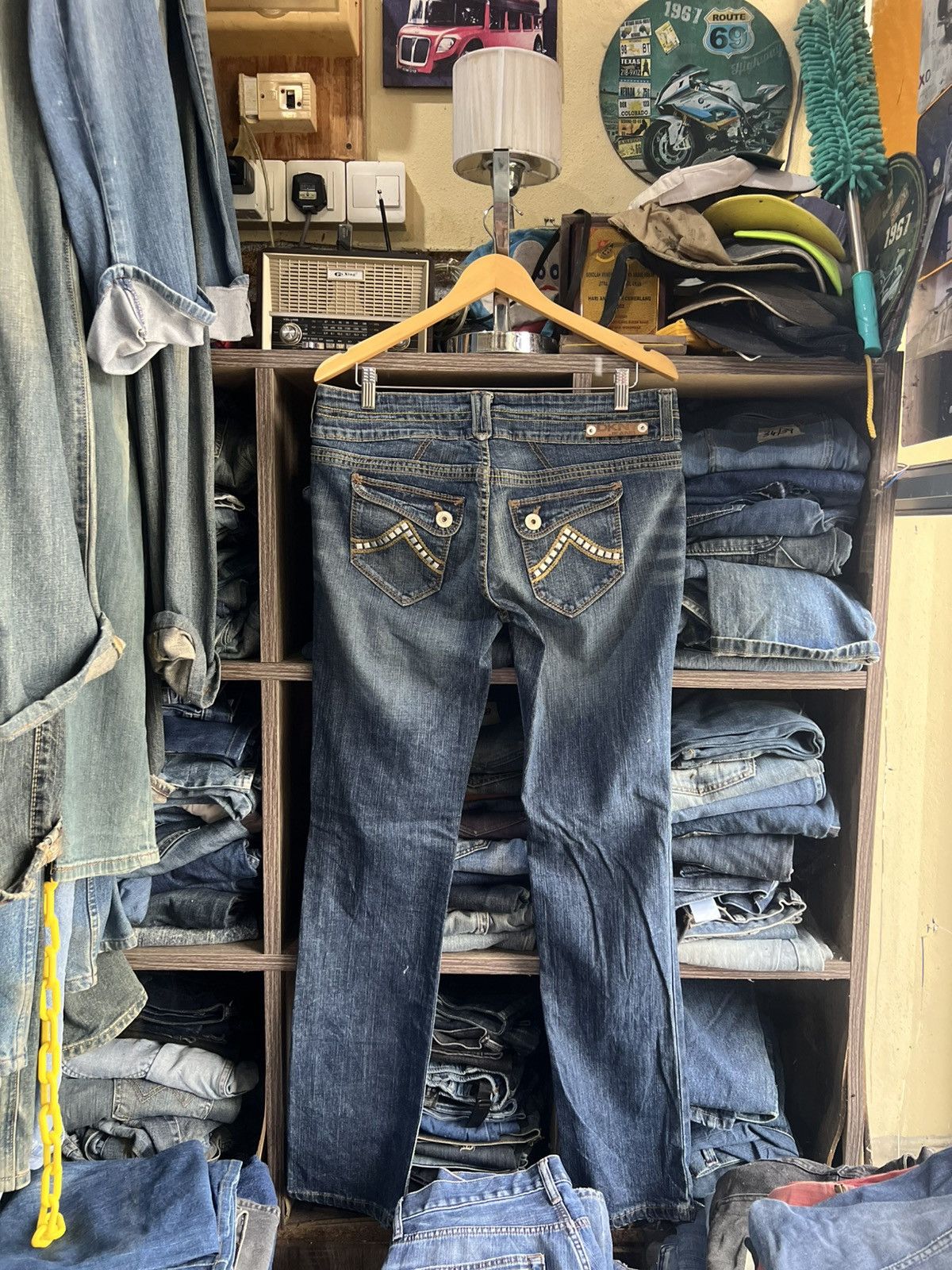 DKNY 🔥DKNY Jeans Distressed Denim Size 34" / US 12 / IT 48 - 11 Thumbnail