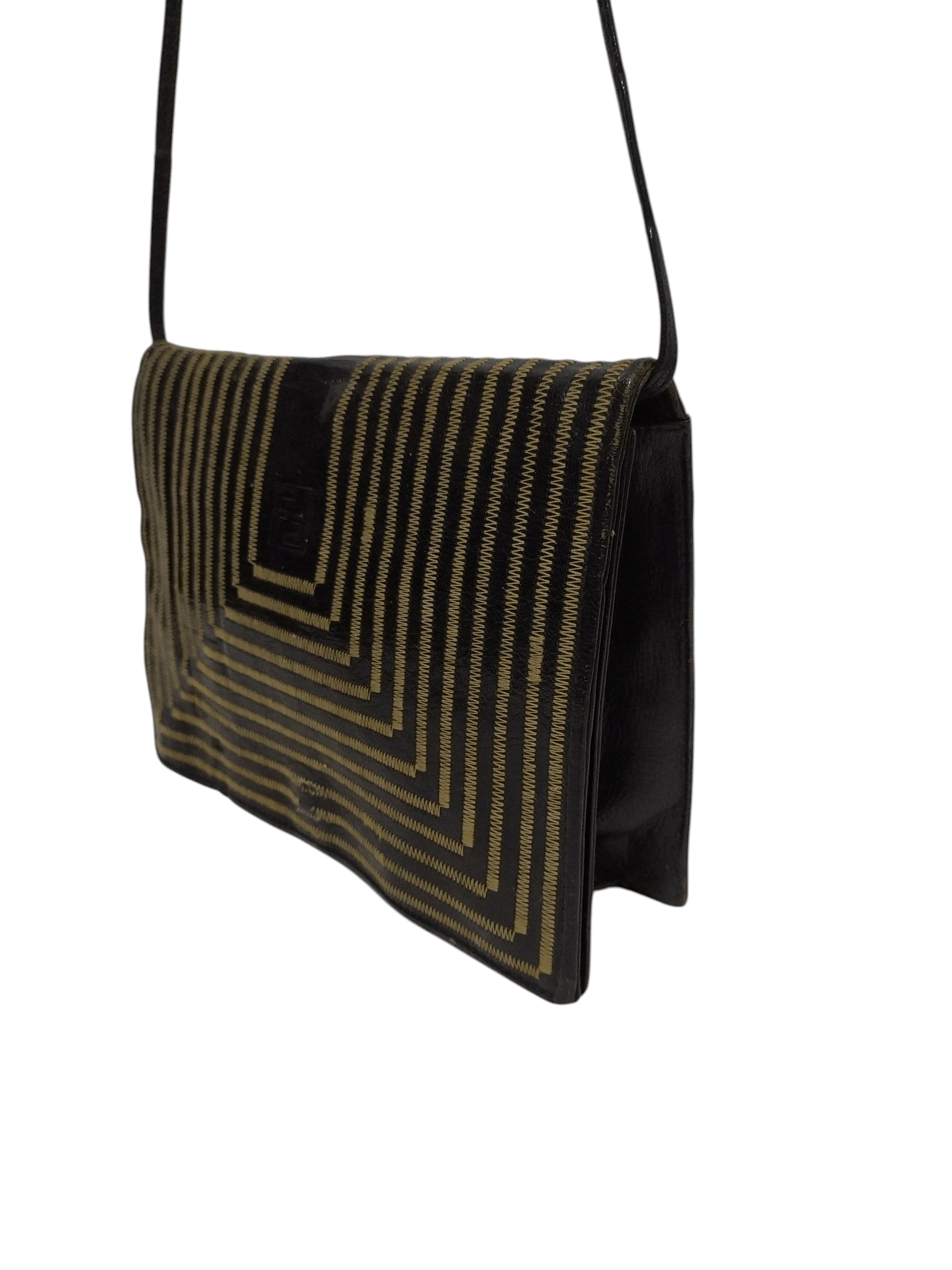 Fendi Vintage 80s FENDI Logo Envelope Patent Leather Crossbody Size ONE SIZE - 3 Thumbnail