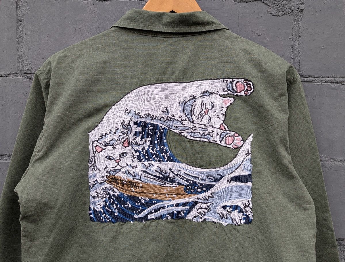 RIPNDIP RIPNDIP The Great Wave of Nerm Ripstop Jacket Military Size US S / EU 44-46 / 1 - 3 Thumbnail