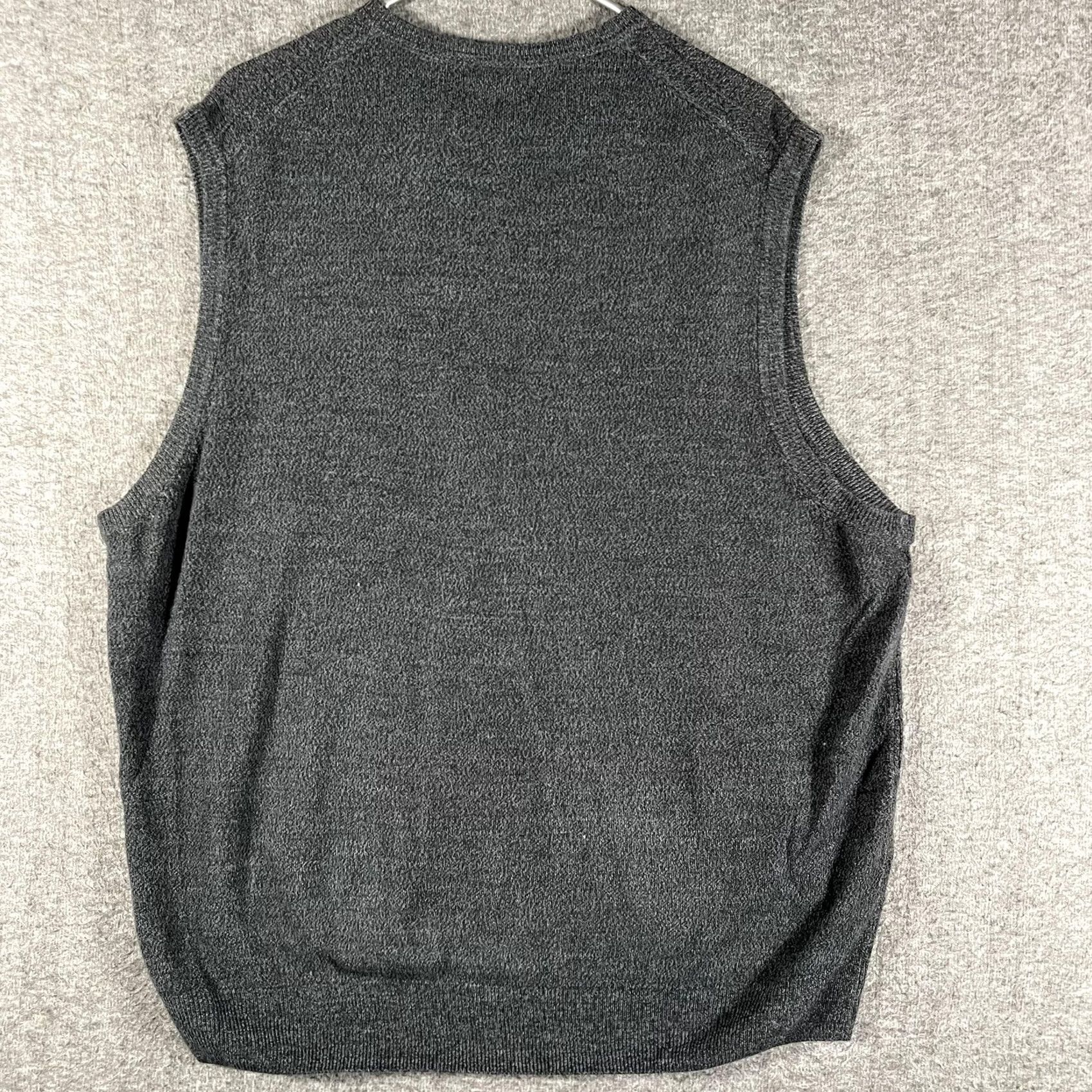 Dockers Dockers Sweat Vest - Mens 2XL Gray Acrylic Knit V-Neck Size US XXL / EU 58 / 5 - 3 Thumbnail