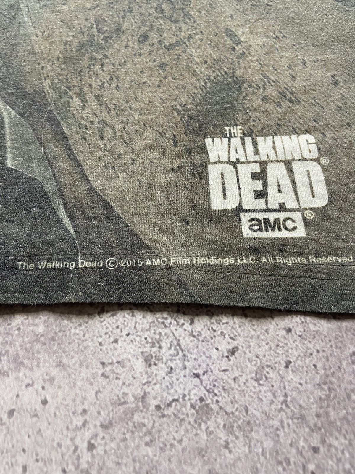 Vintage Vintage The Walking Dead AMC 2015 Promo Print T-Shirt Tee Size US XL / EU 56 / 4 - 2 Thumbnail