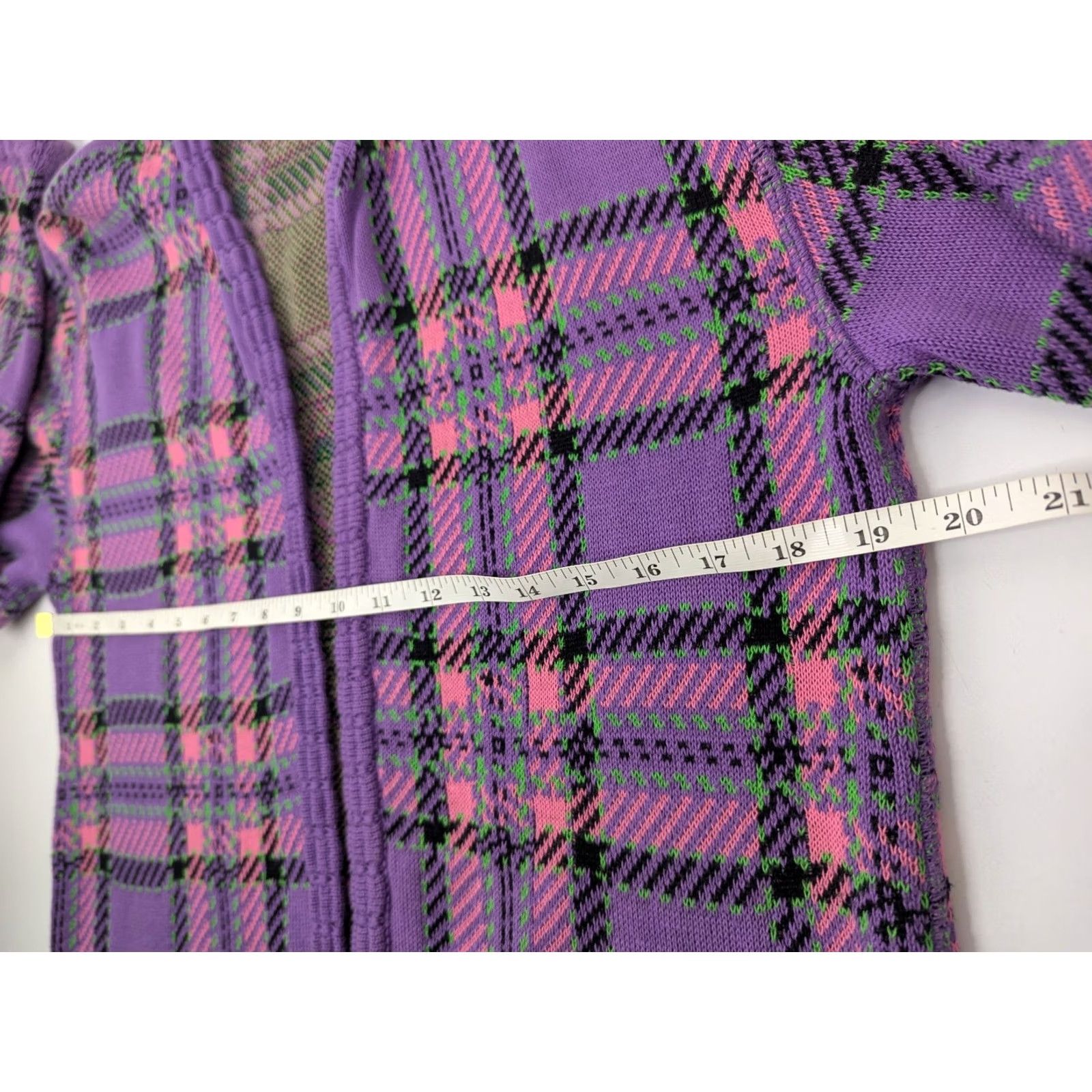 Nordstrom Nordstrom Vintage Italy Purple Plaid Damask Cardigan Sweater Sea Island Cotton Women M Long Sleeve Purple Damask Knit Cardigan Mens? Womens Size M / US 6-8 / IT 42-44 - 7 Thumbnail