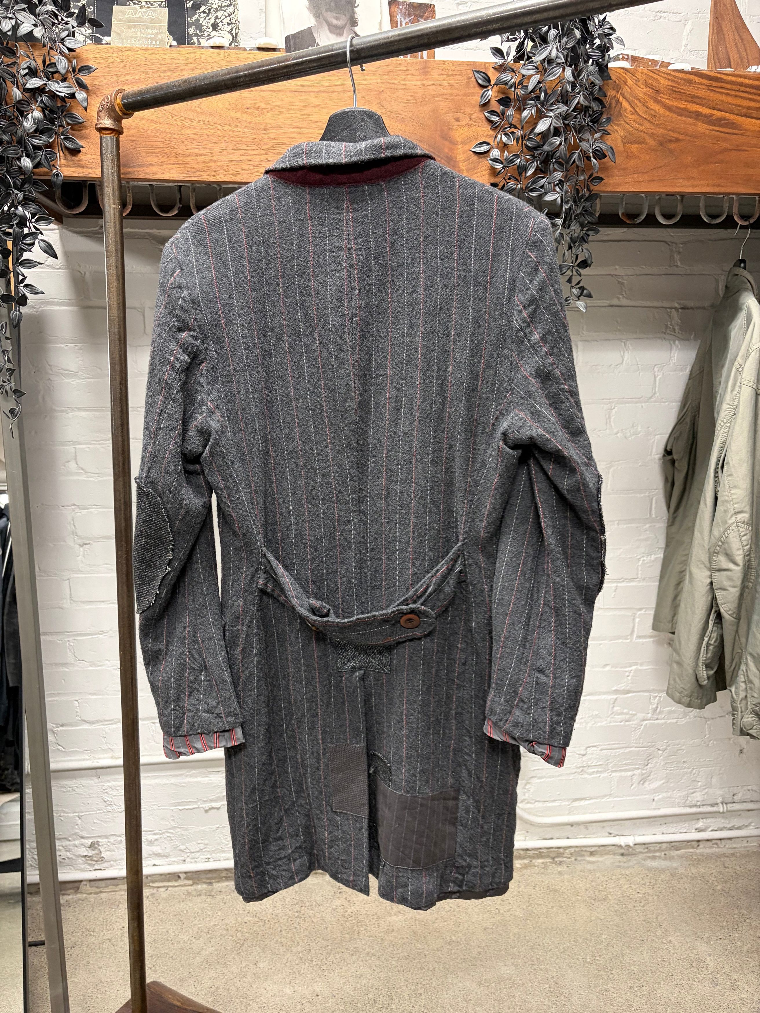 Junya Watanabe AW2013 Junya Watanabe Patchwork Repaired Grey Wool Overcoat Size US S / EU 44-46 / 1 - 5 Thumbnail