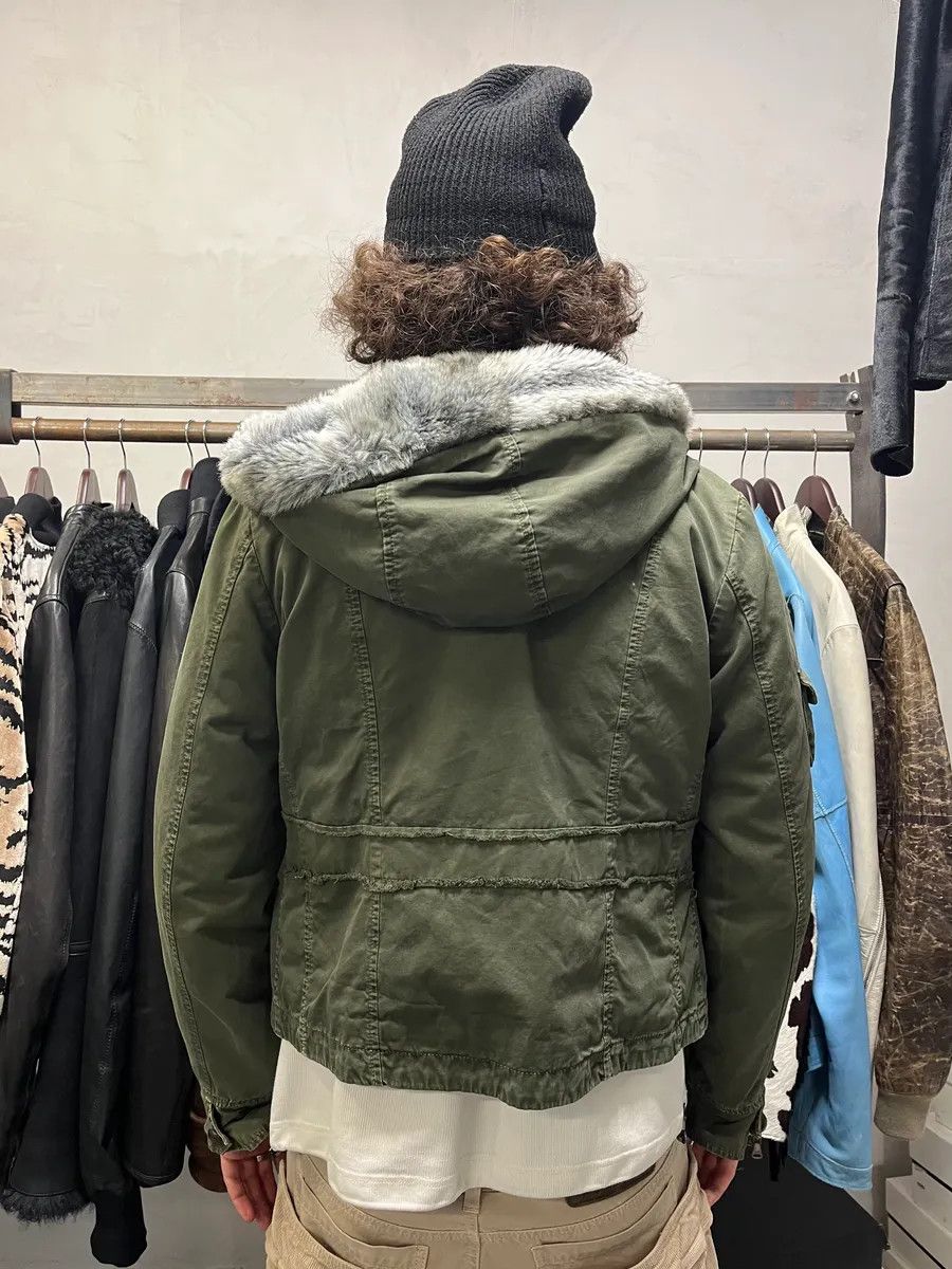 Daniele Alessandrini 2000s Daniele Alessandrini Military Green Multi Pockets Faux Fur Jacket Size US S / EU 44-46 / 1 - 3 Thumbnail