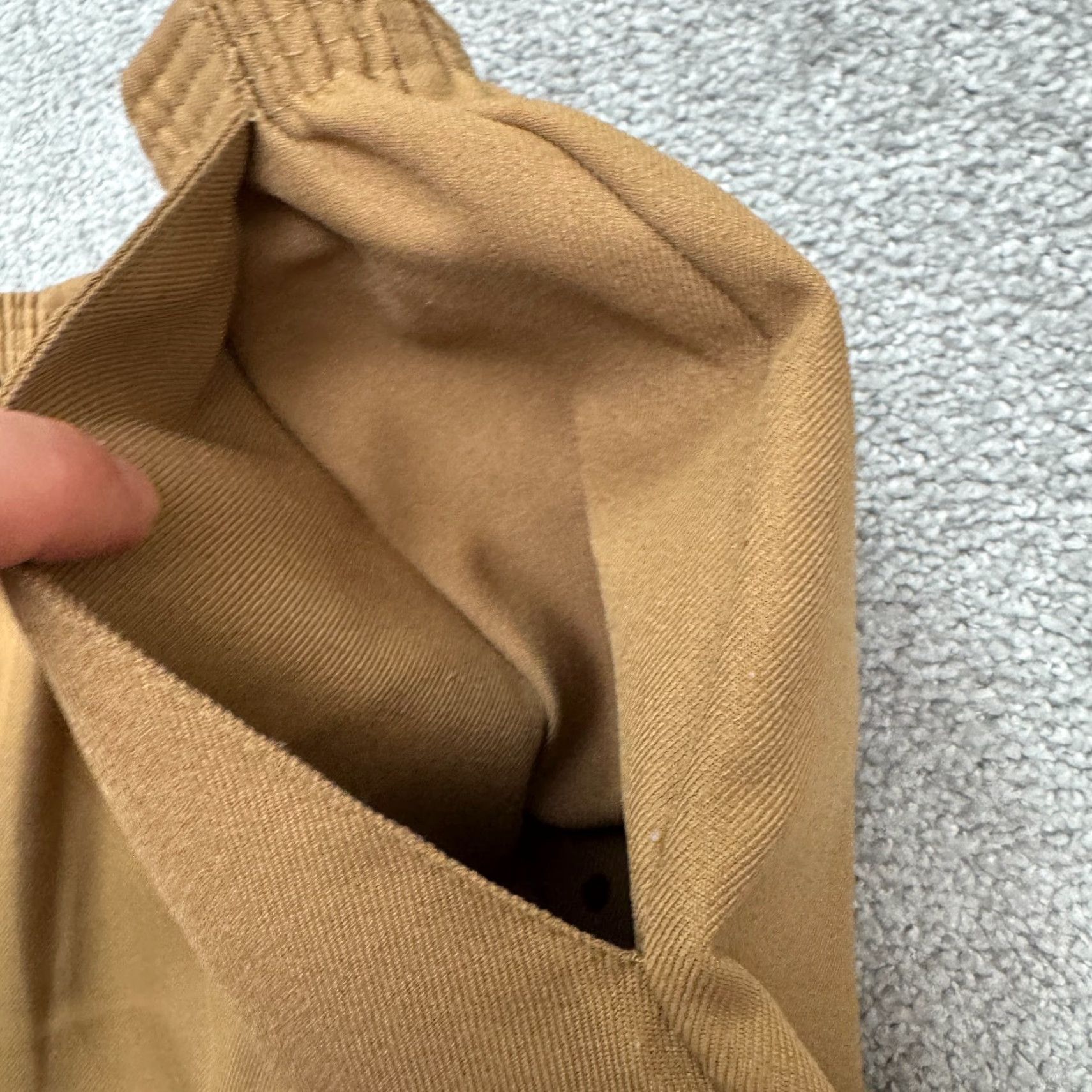 Vintage VINTAGE Alfred Dunner Pull On Cropped Dress Pants Womens 12 Camel Brown 90s Classic Size 34" / US 12 / IT 48 - 6 Thumbnail