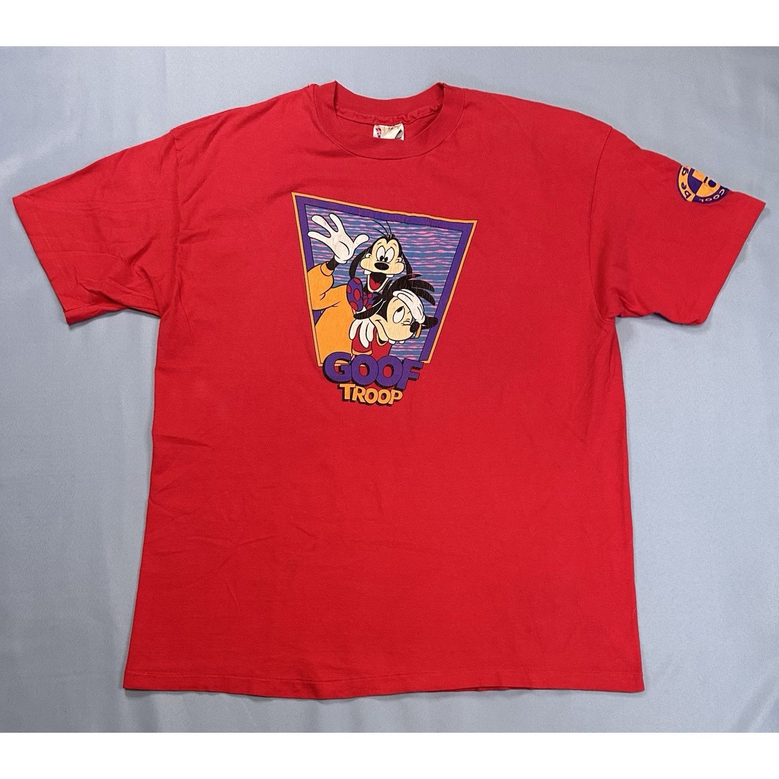 Hanes 1993 Disney Goofy Goof Troop Promo Hanes Beefy-T XL Size US XL / EU 56 / 4 - 1 Thumbnail