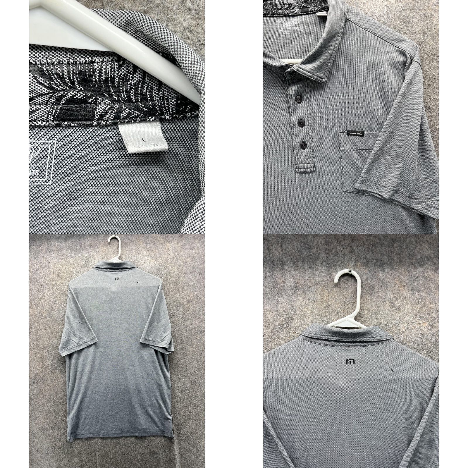 Vintage Exclusively Polo Shirt Mens Large Gray Solid Pocket Pima Cotton Knit Casual Size US L / EU 52-54 / 3 - 8 Thumbnail