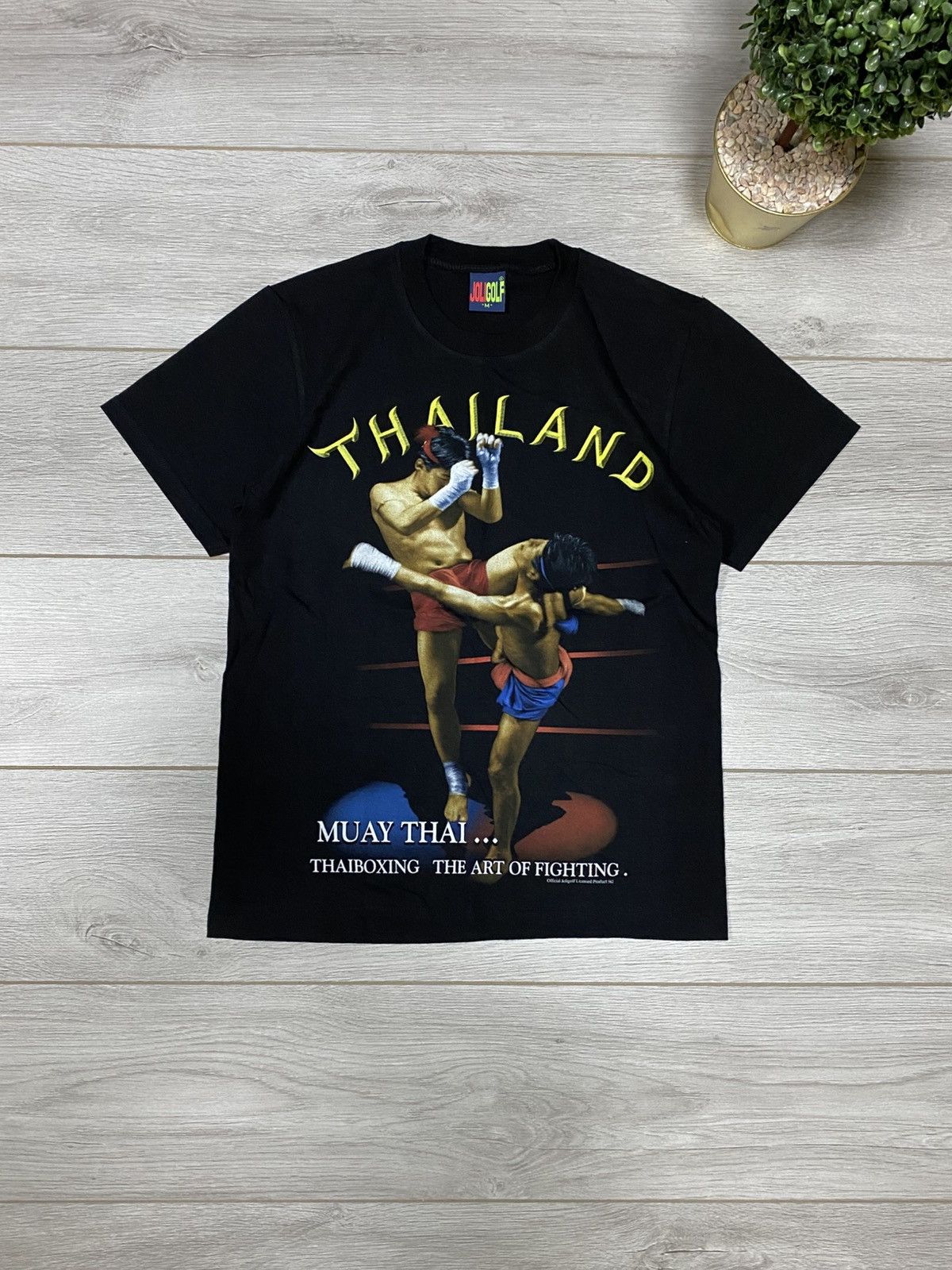 Vintage Vintage Thailand Muay Thai Boxing Graphic Tee Streetwear 90s Size US M / EU 48-50 / 2 - 1 Thumbnail