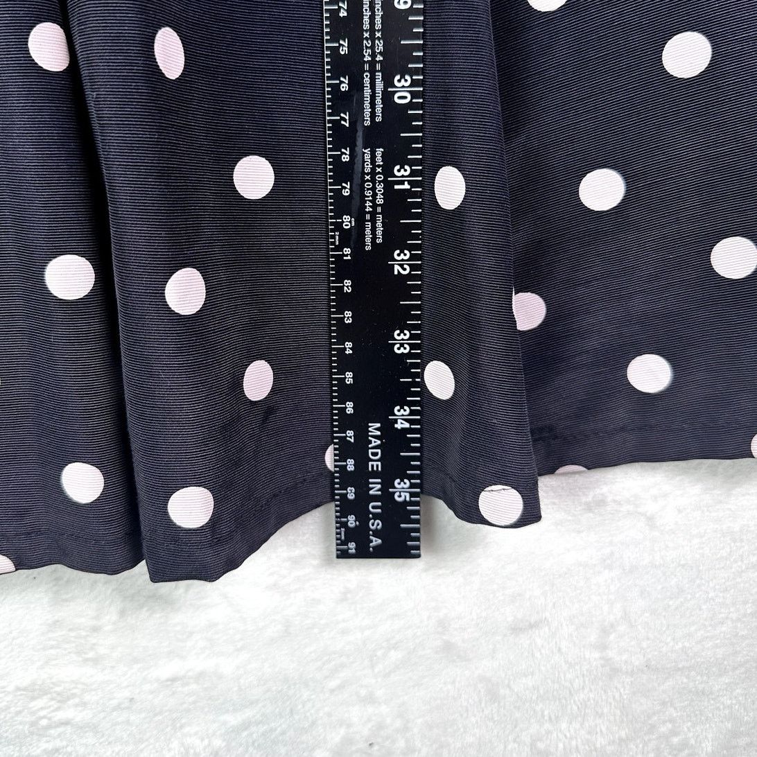 Other VINTAGE 70s ILGWU Union Made Acetate Polka Dot Party Dress Size L / US 10 / IT 46 - 10 Thumbnail