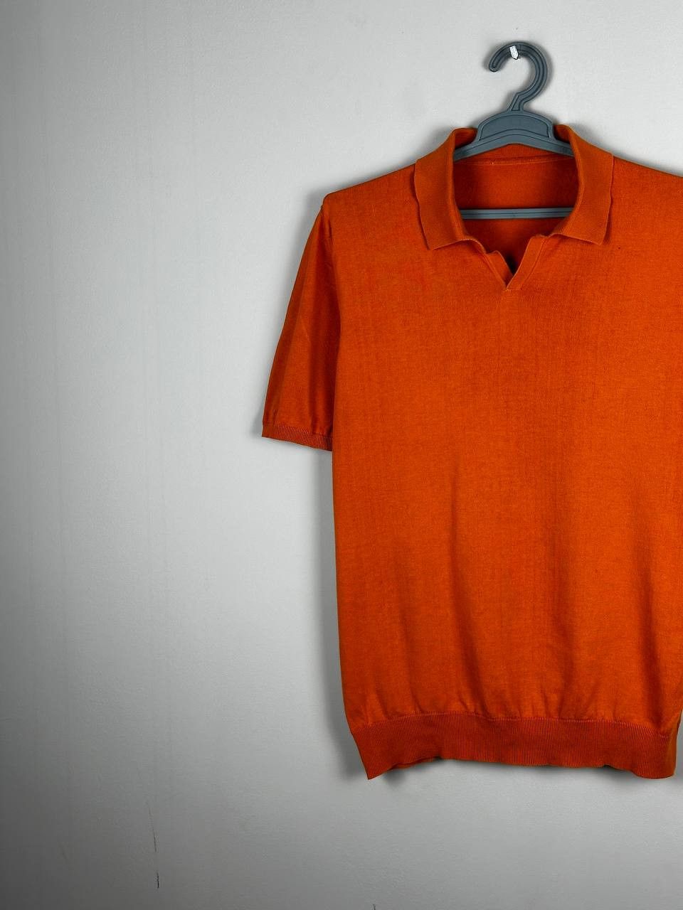 Alpha Studio Alpha Studio Luxury Camp Collar Orange Summer Polo Size US M / EU 48-50 / 2 - 3 Thumbnail