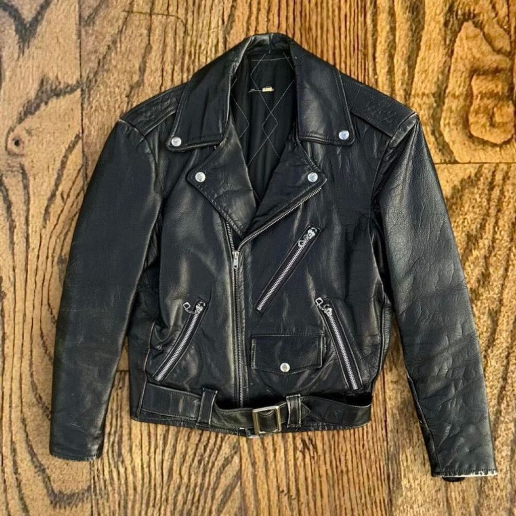 Other Vintage 1950’s Genuine Steerhide Leather Motorcycle Jacket Size US S / EU 44-46 / 1 - 1 Thumbnail