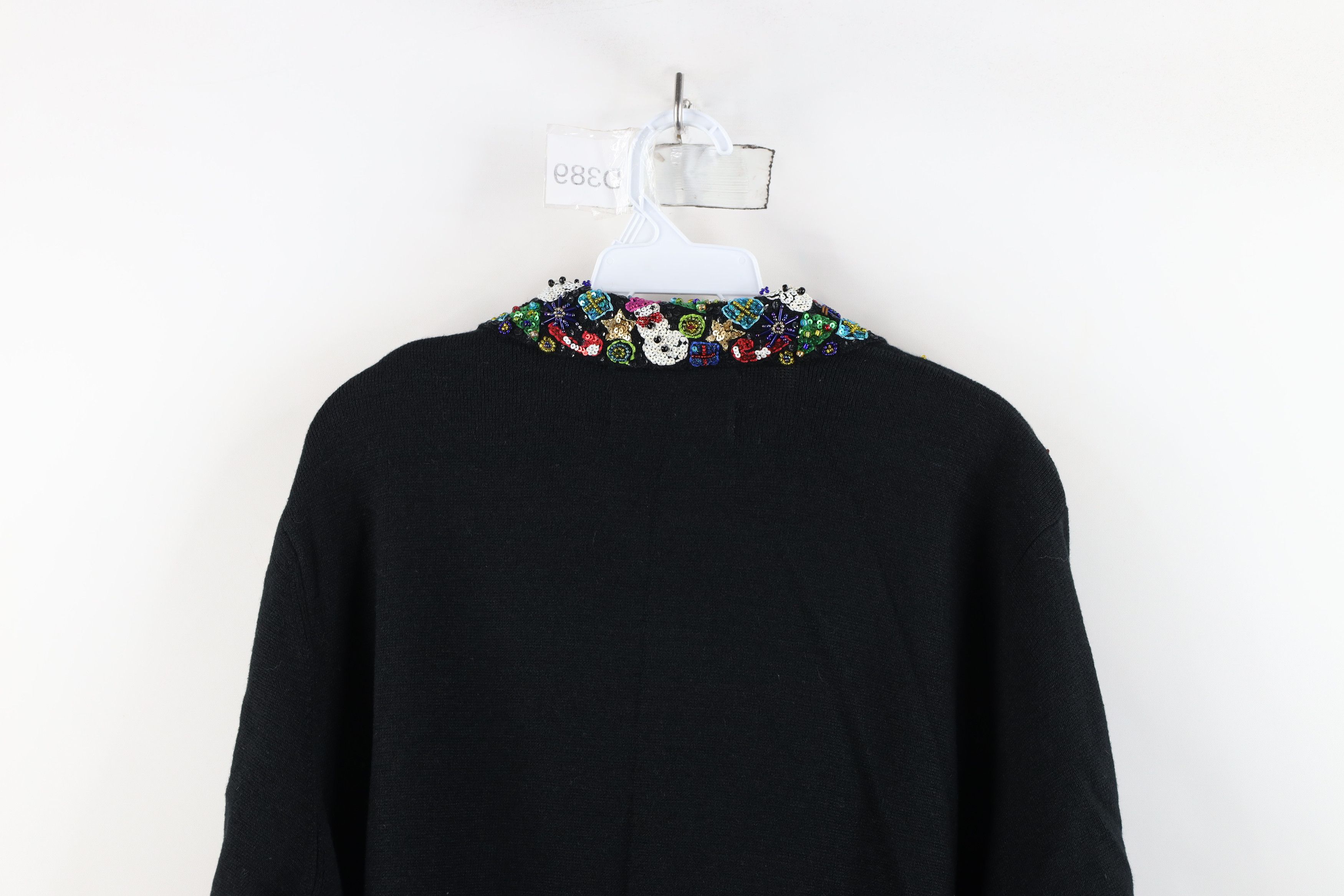 Vintage Deadstock Vintage Y2K 2003 Beaded Zip Cardigan Sweater Size 3XL / US 20-22 - 12 Thumbnail