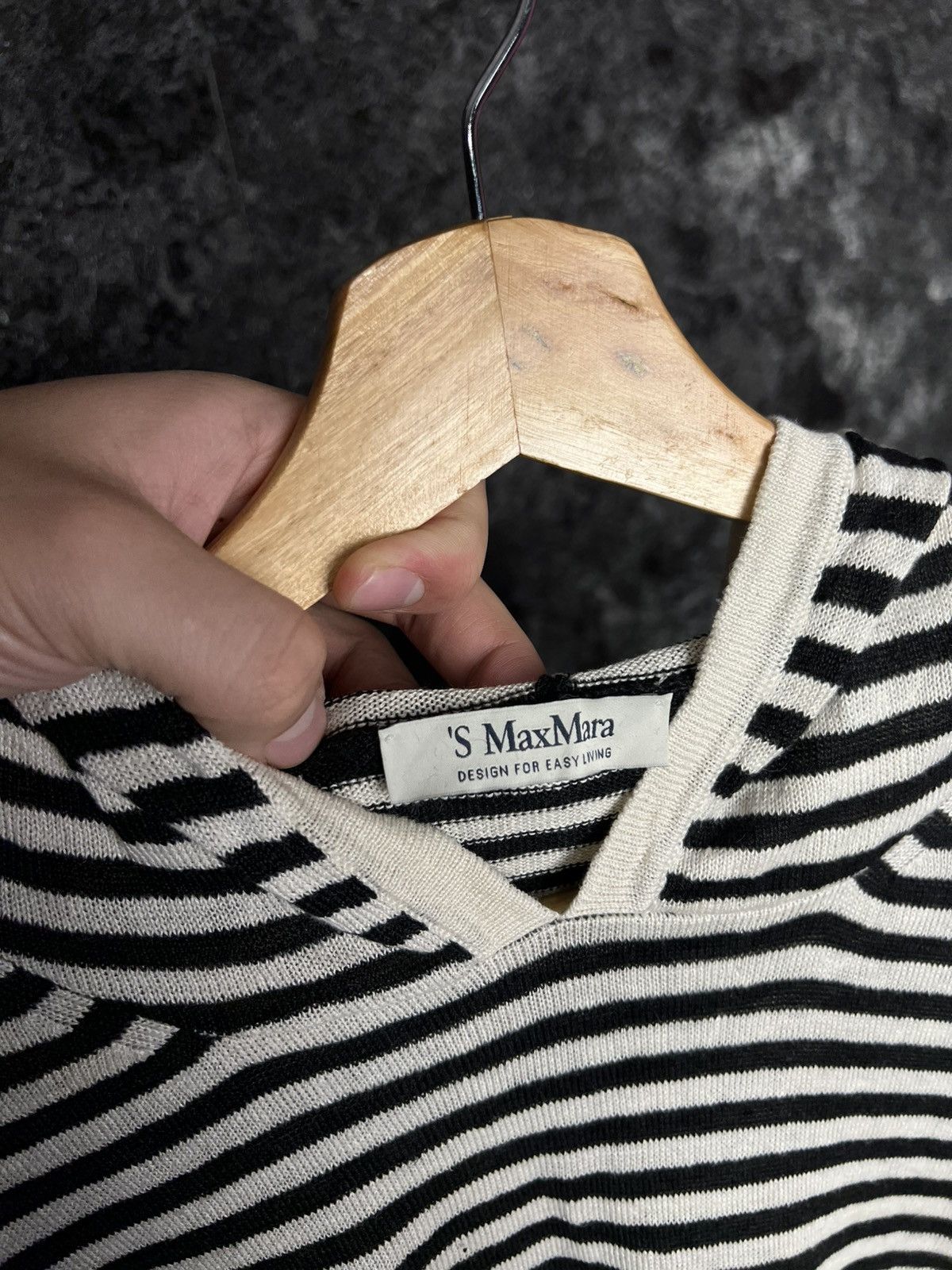 Max Mara × Weekend Max Mara Max Mara Stripped Lightweight Hoodie Long Sleeve Size M Size M / US 6-8 / IT 42-44 - 4 Thumbnail