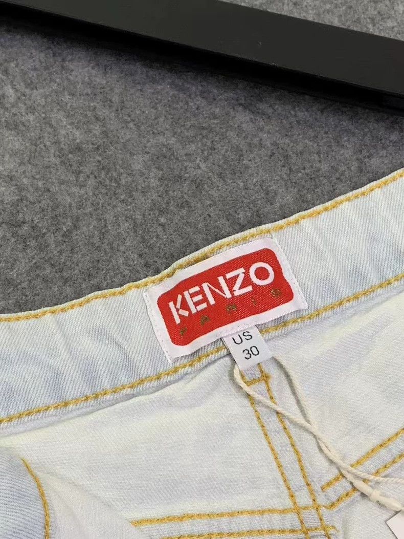 Kenzo KENZO Letter embroidered shorts Size US 30 / EU 46 - 3 Thumbnail
