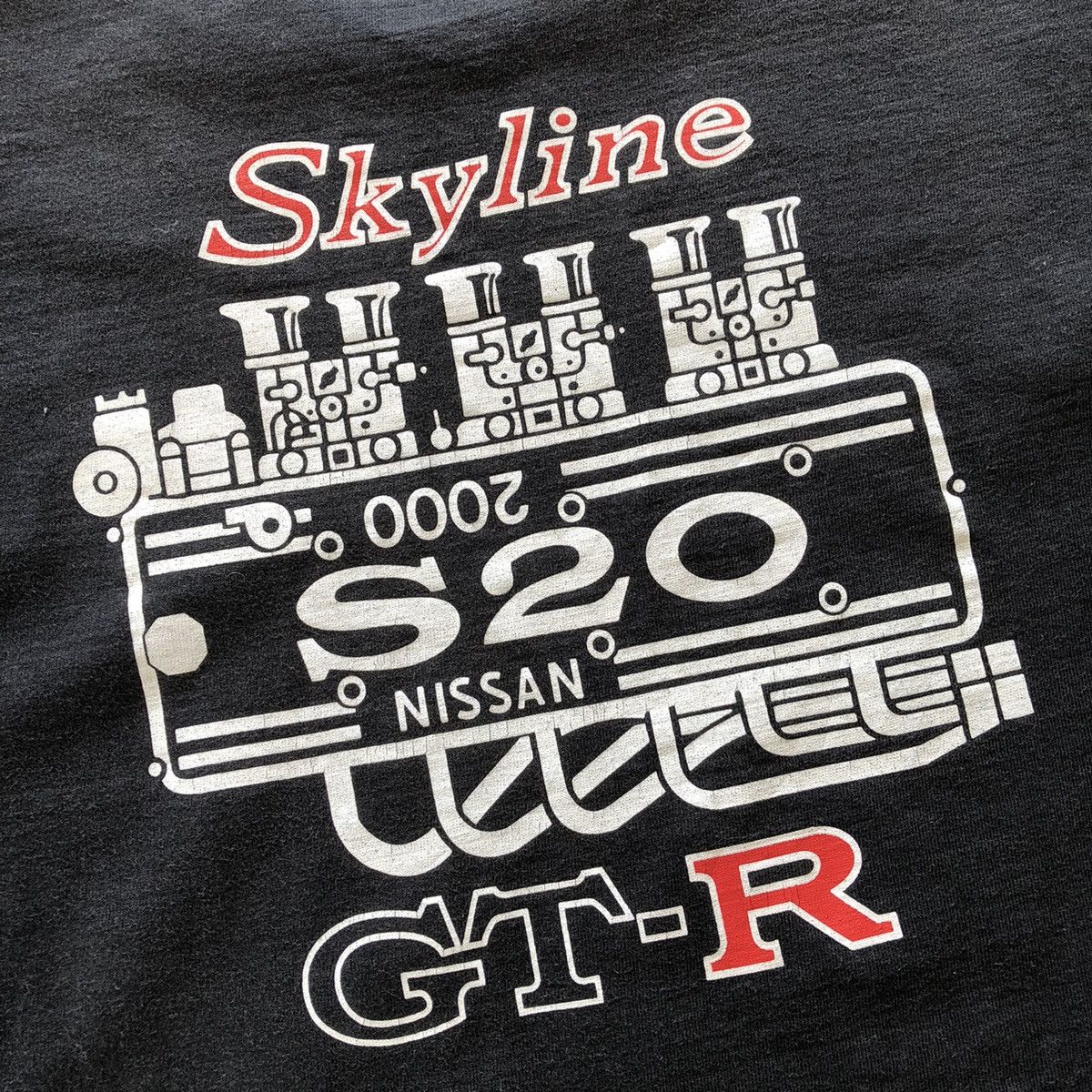 Vintage Nissan Skyline 2000 Rare S20 Engine T-Shirt Size US L / EU 52-54 / 3 - 6 Thumbnail