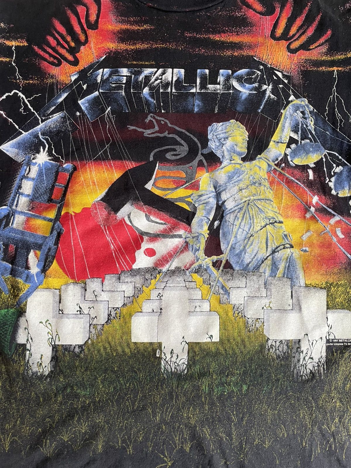 Jerzees Vintage Metallica “Master of Puppets” T-Shirt, AOP, 2 Size US XL / EU 56 / 4 - 14 Thumbnail